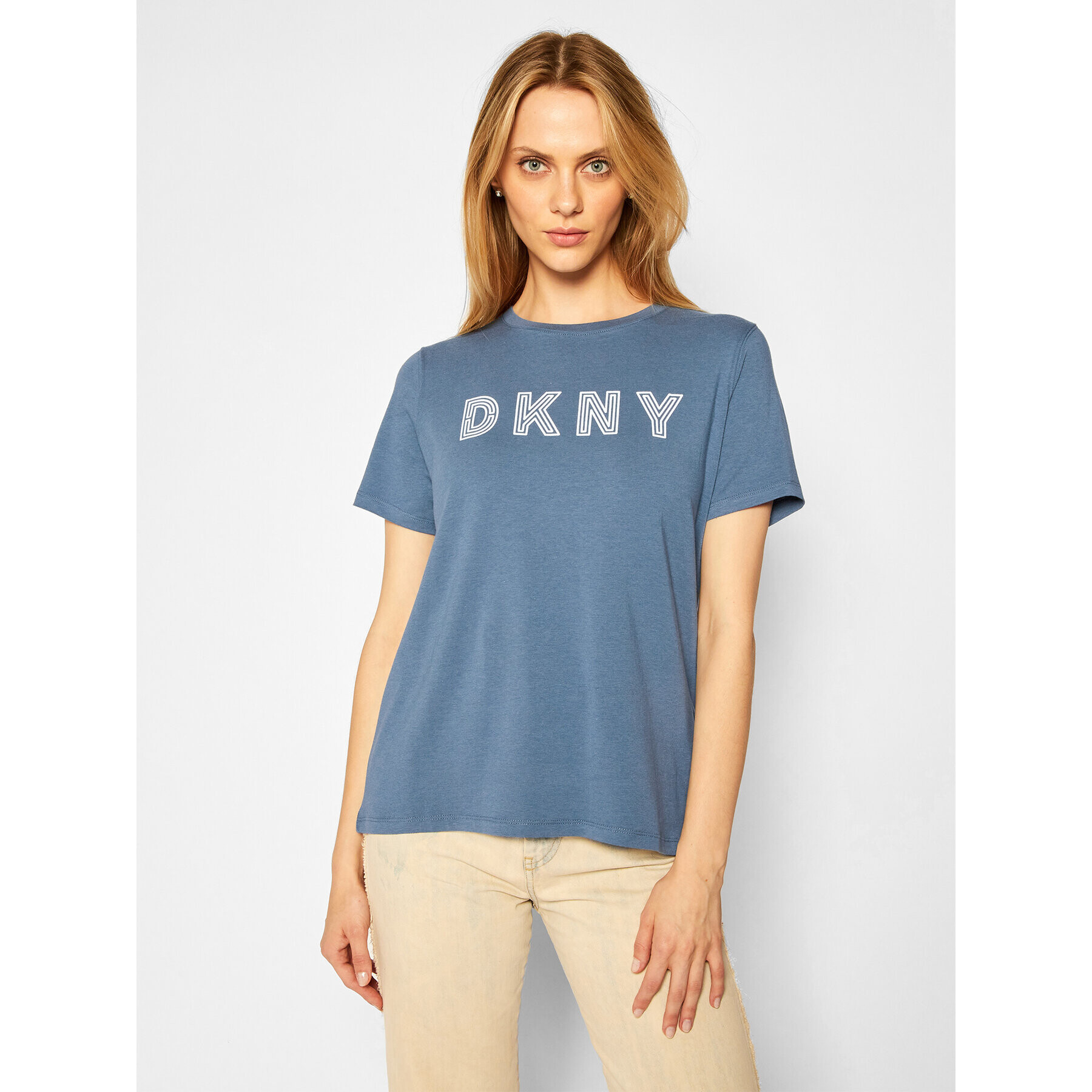 DKNY Sport T-Shirt DP0T7440 Tmavomodrá Regular Fit - Pepit.cz