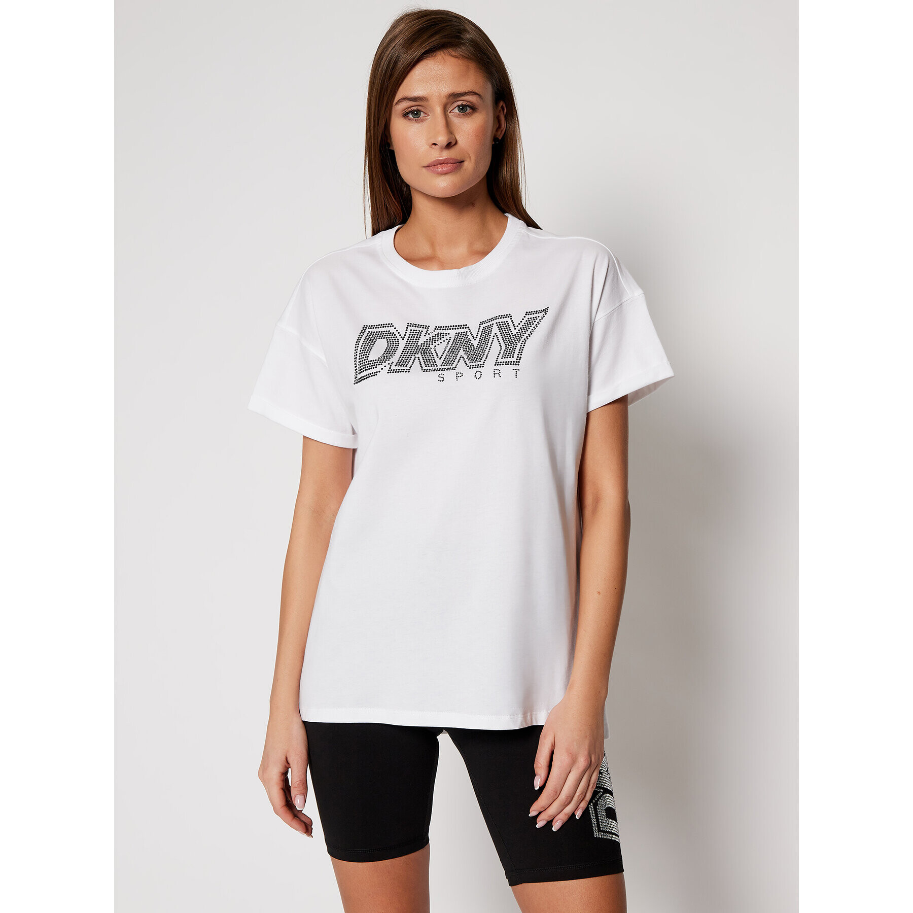 DKNY Sport T-Shirt DP0T7477 Bílá Relaxed Fit - Pepit.cz