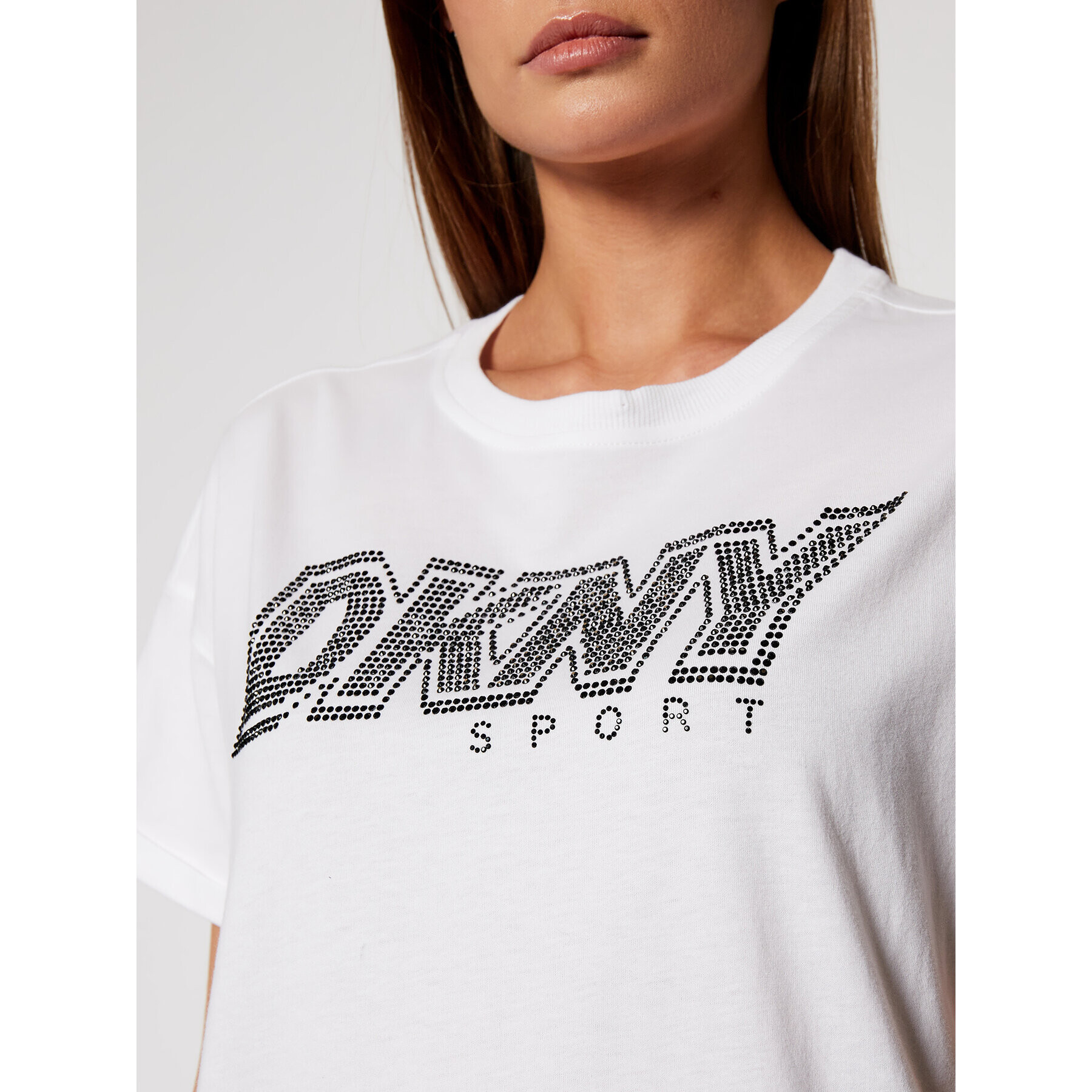 DKNY Sport T-Shirt DP0T7477 Bílá Relaxed Fit - Pepit.cz