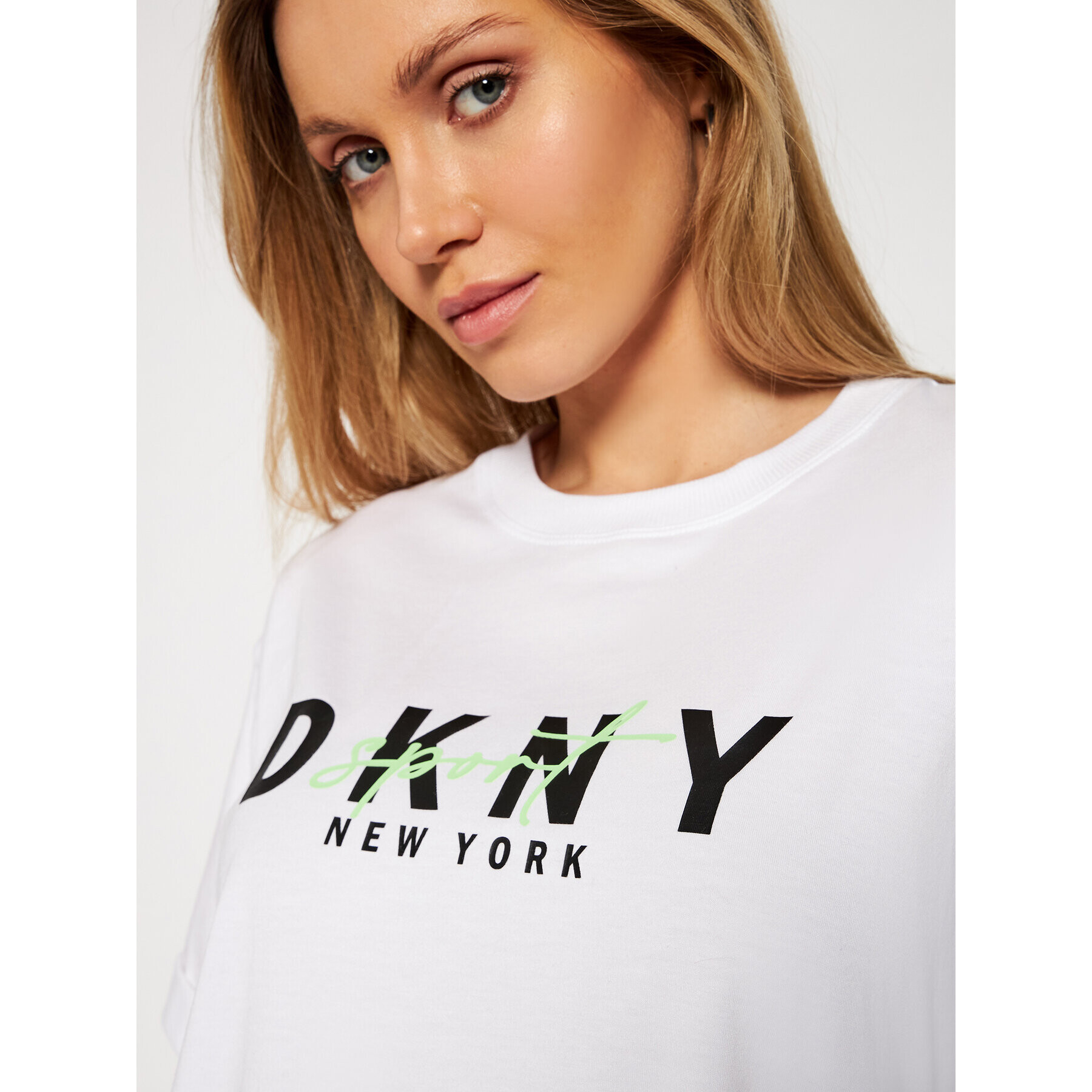 DKNY Sport T-Shirt DP0T7854 Bílá Oversize - Pepit.cz