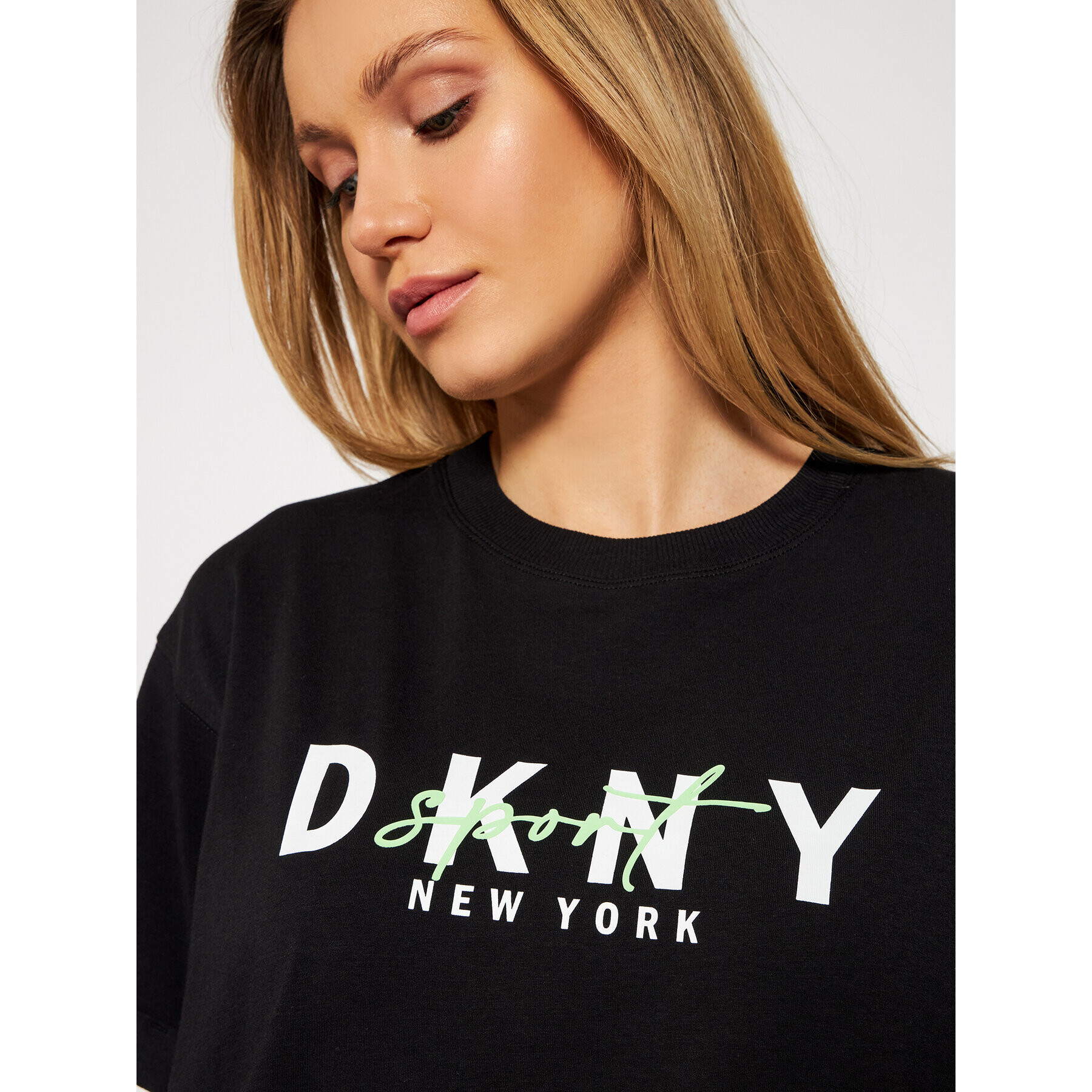 DKNY Sport T-Shirt DP0T7854 Černá Oversize - Pepit.cz