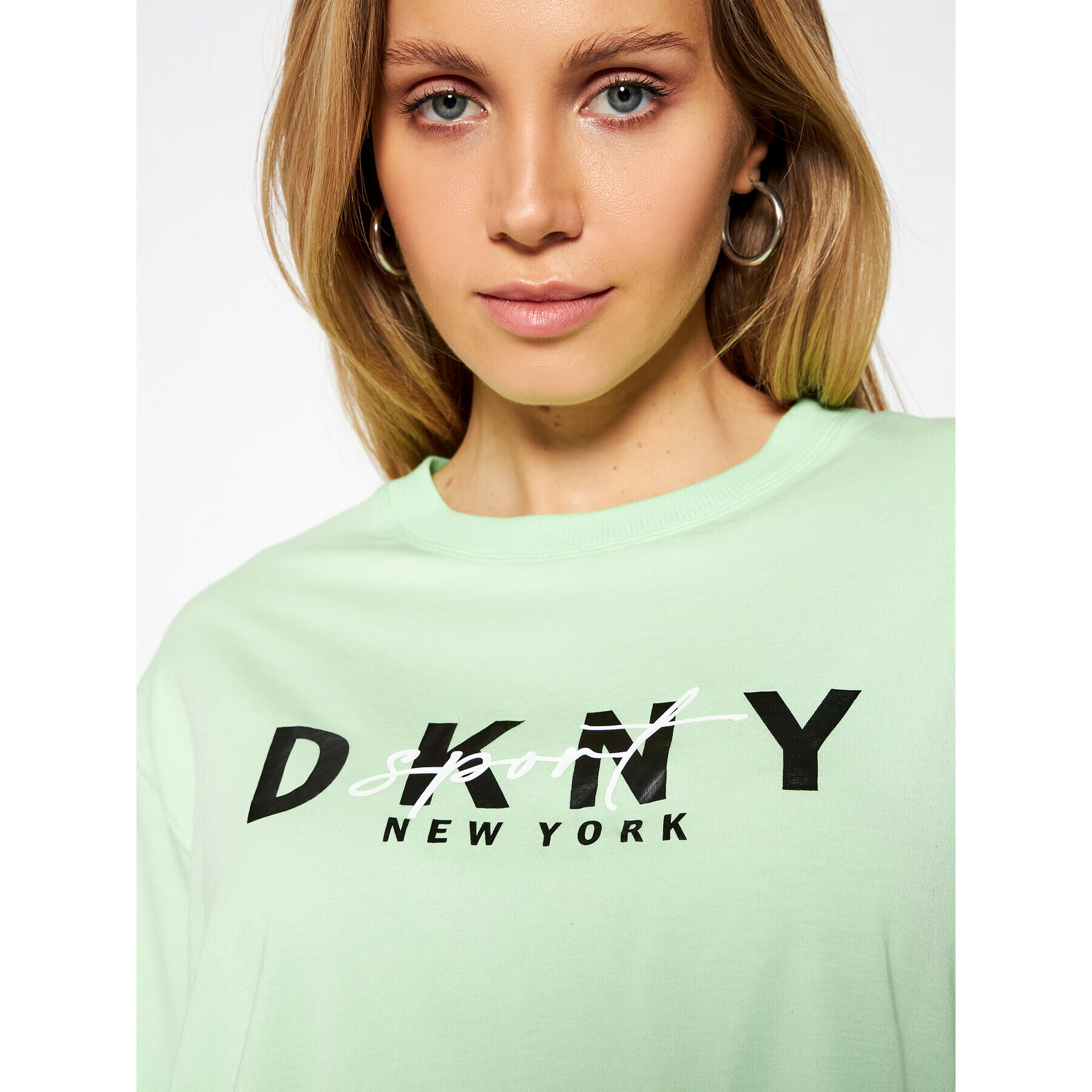 DKNY Sport T-Shirt DP0T7854 Zelená Oversize - Pepit.cz