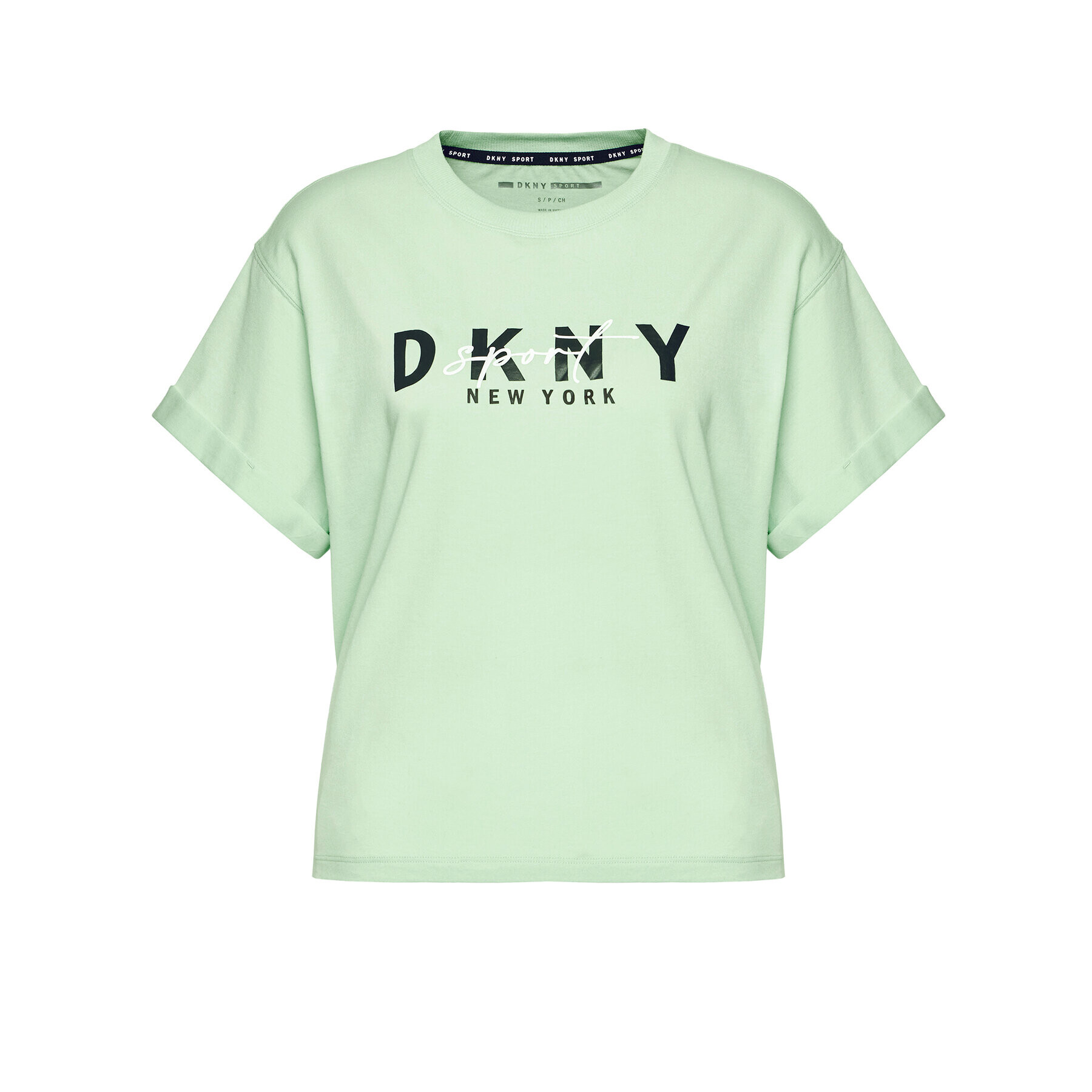 DKNY Sport T-Shirt DP0T7854 Zelená Oversize - Pepit.cz