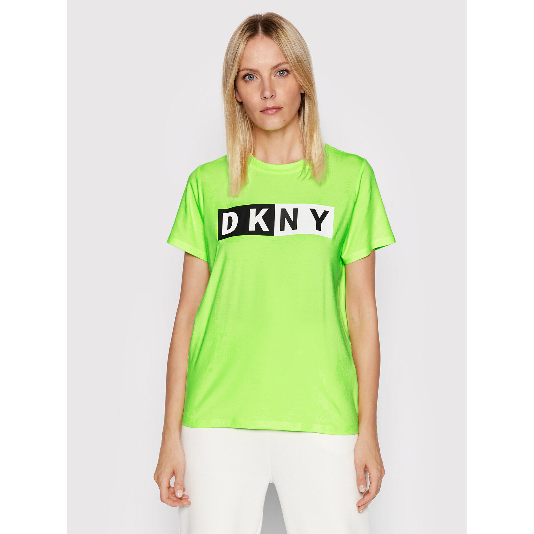 DKNY Sport T-Shirt DP1T5894 Zelená Regular Fit - Pepit.cz