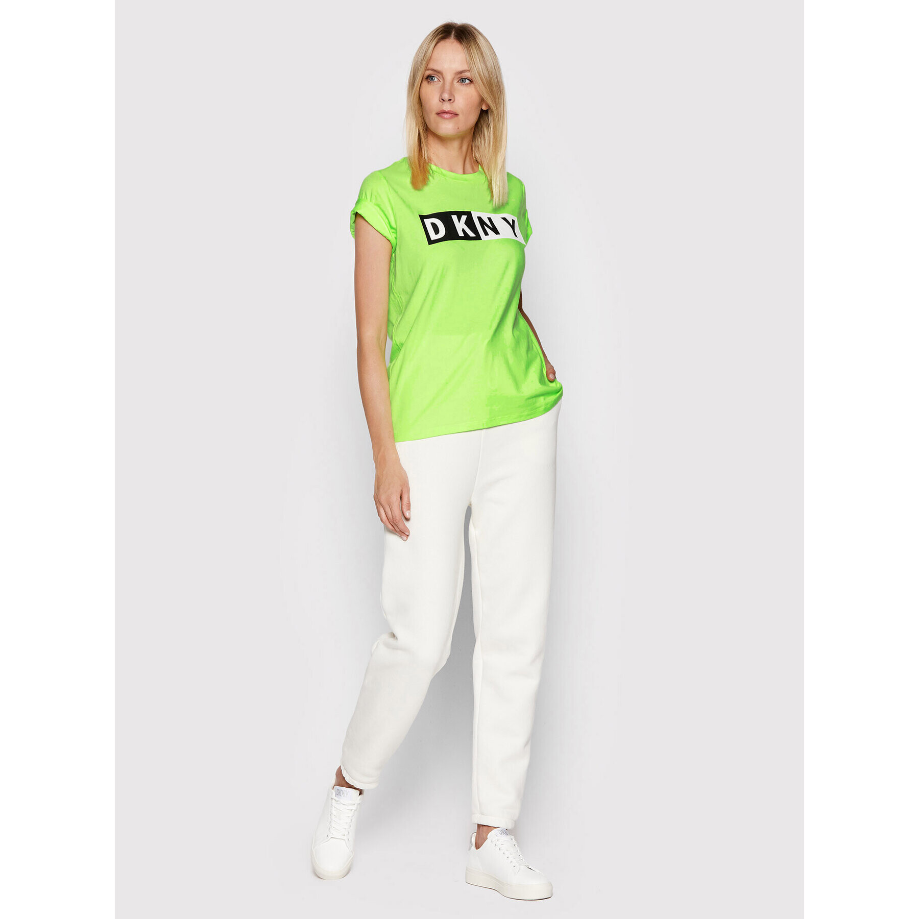 DKNY Sport T-Shirt DP1T5894 Zelená Regular Fit - Pepit.cz