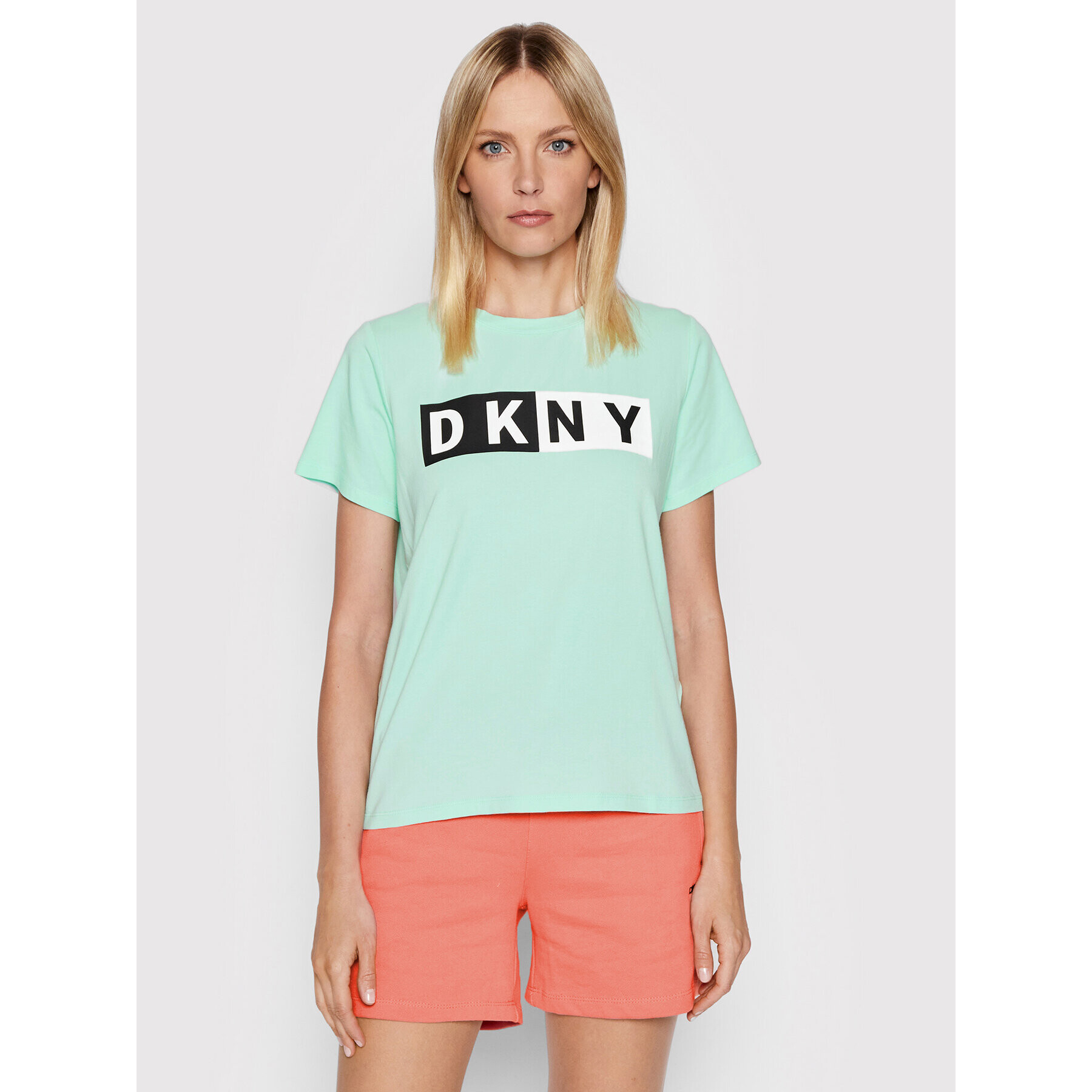 DKNY Sport T-Shirt DP1T5894 Zelená Regular Fit - Pepit.cz