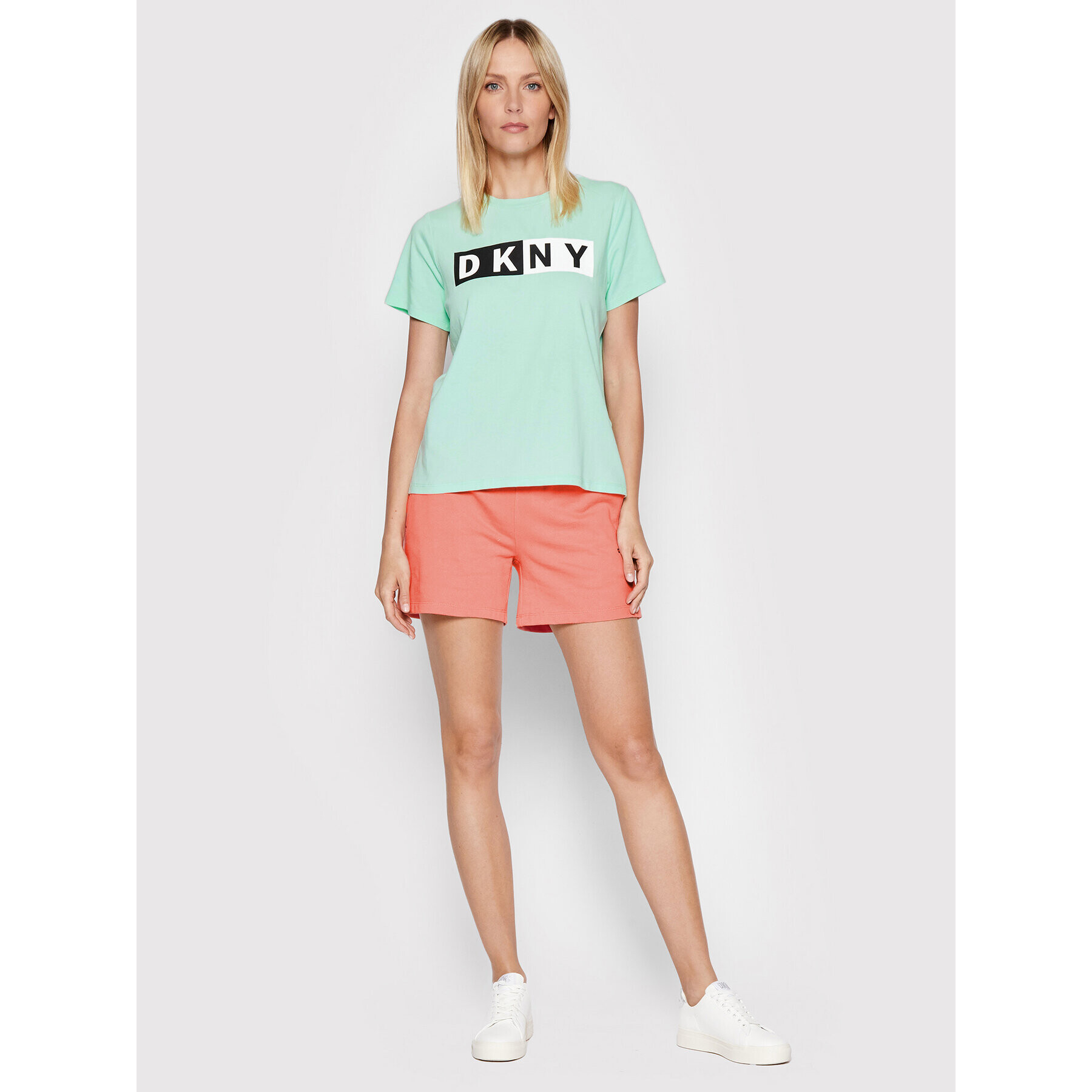 DKNY Sport T-Shirt DP1T5894 Zelená Regular Fit - Pepit.cz