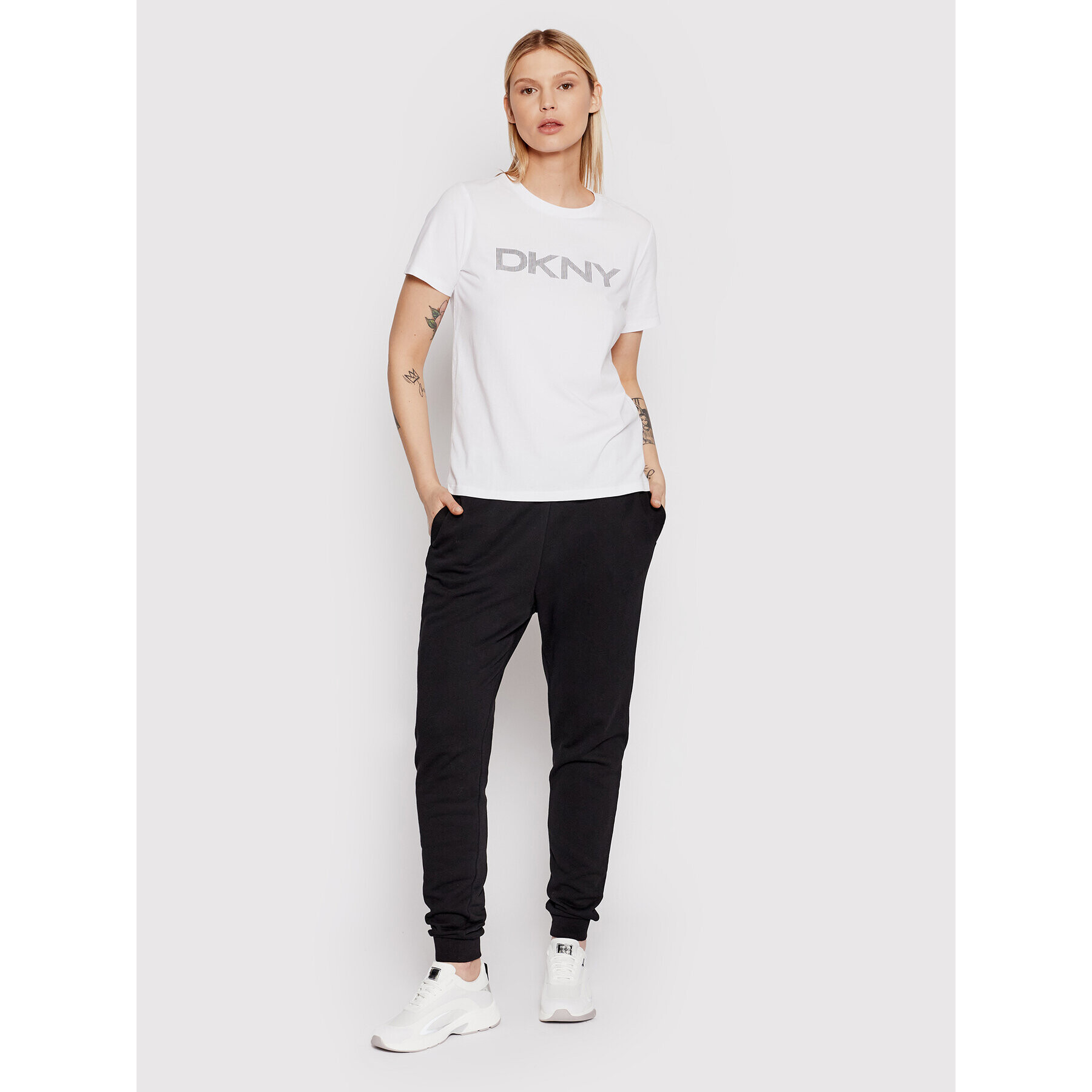 DKNY Sport T-Shirt DP1T6749 Bílá Regular Fit - Pepit.cz