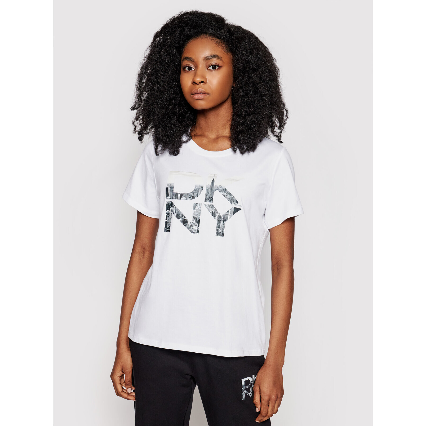 DKNY Sport T-Shirt DP1T8009 Bílá Regular Fit - Pepit.cz