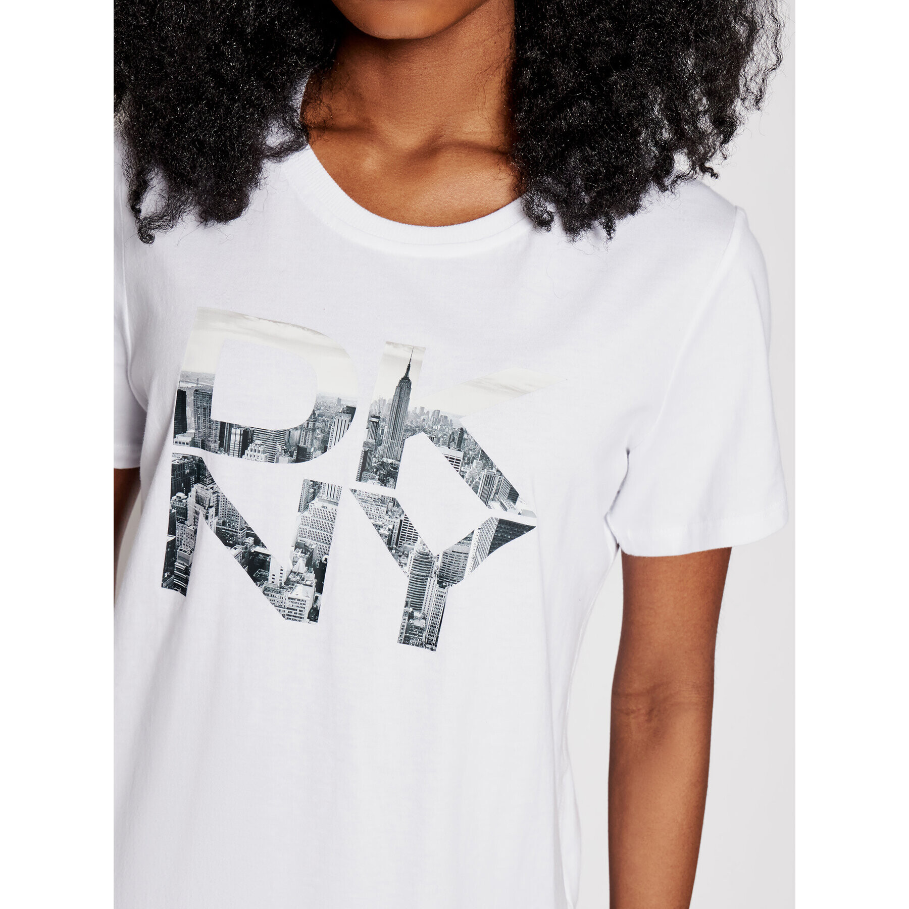 DKNY Sport T-Shirt DP1T8009 Bílá Regular Fit - Pepit.cz