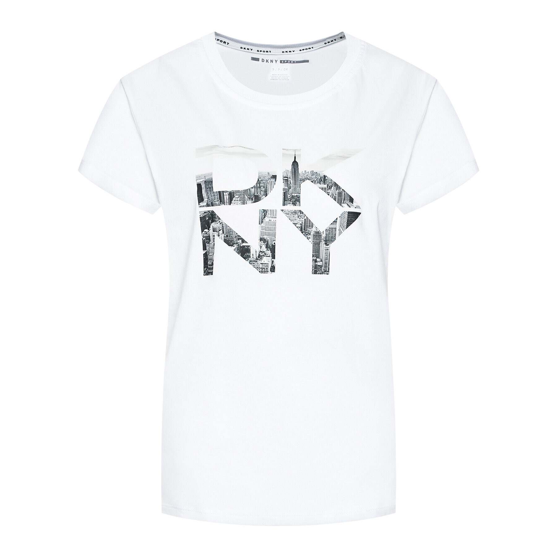 DKNY Sport T-Shirt DP1T8009 Bílá Regular Fit - Pepit.cz