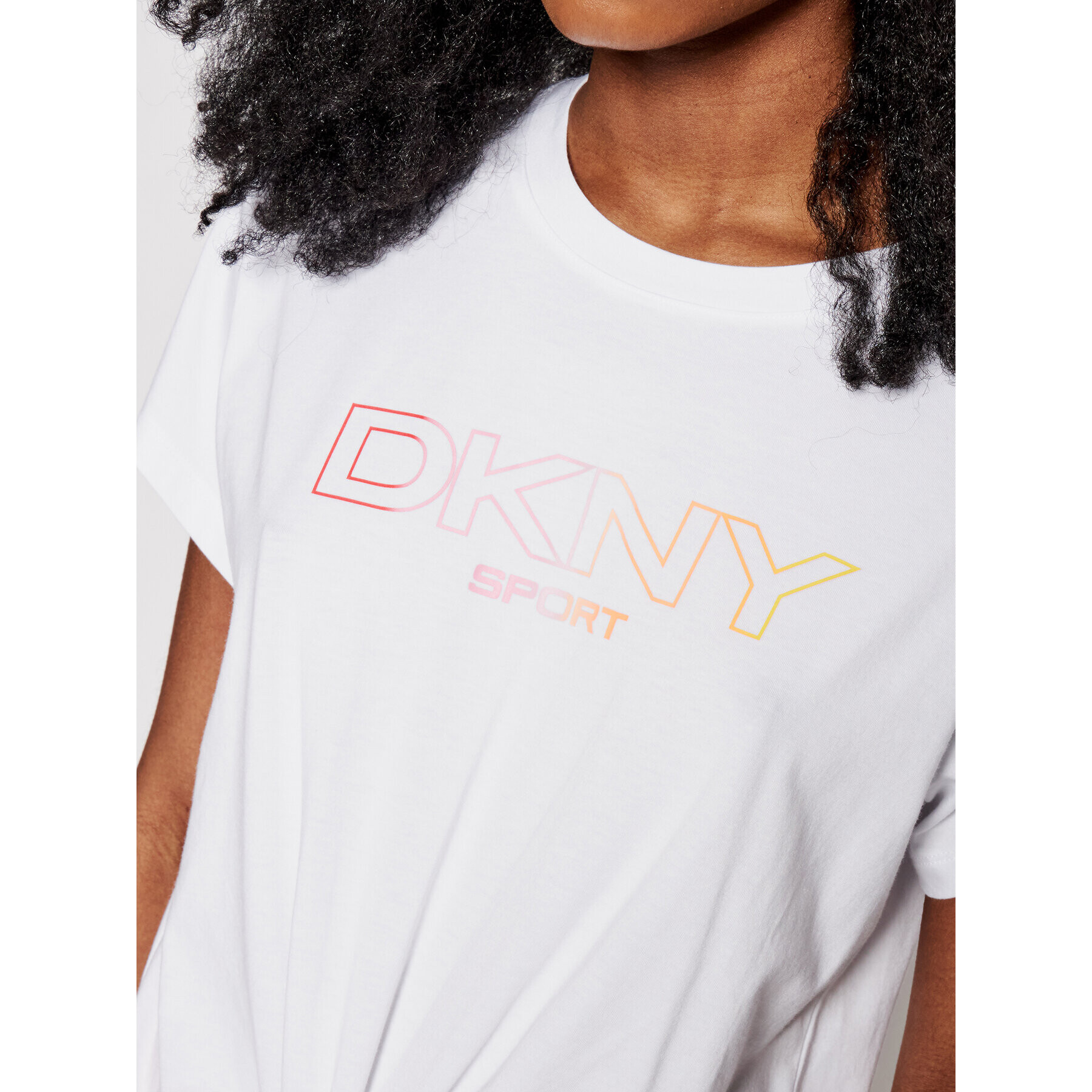 DKNY Sport T-Shirt DP1T8020 Bílá Regular Fit - Pepit.cz