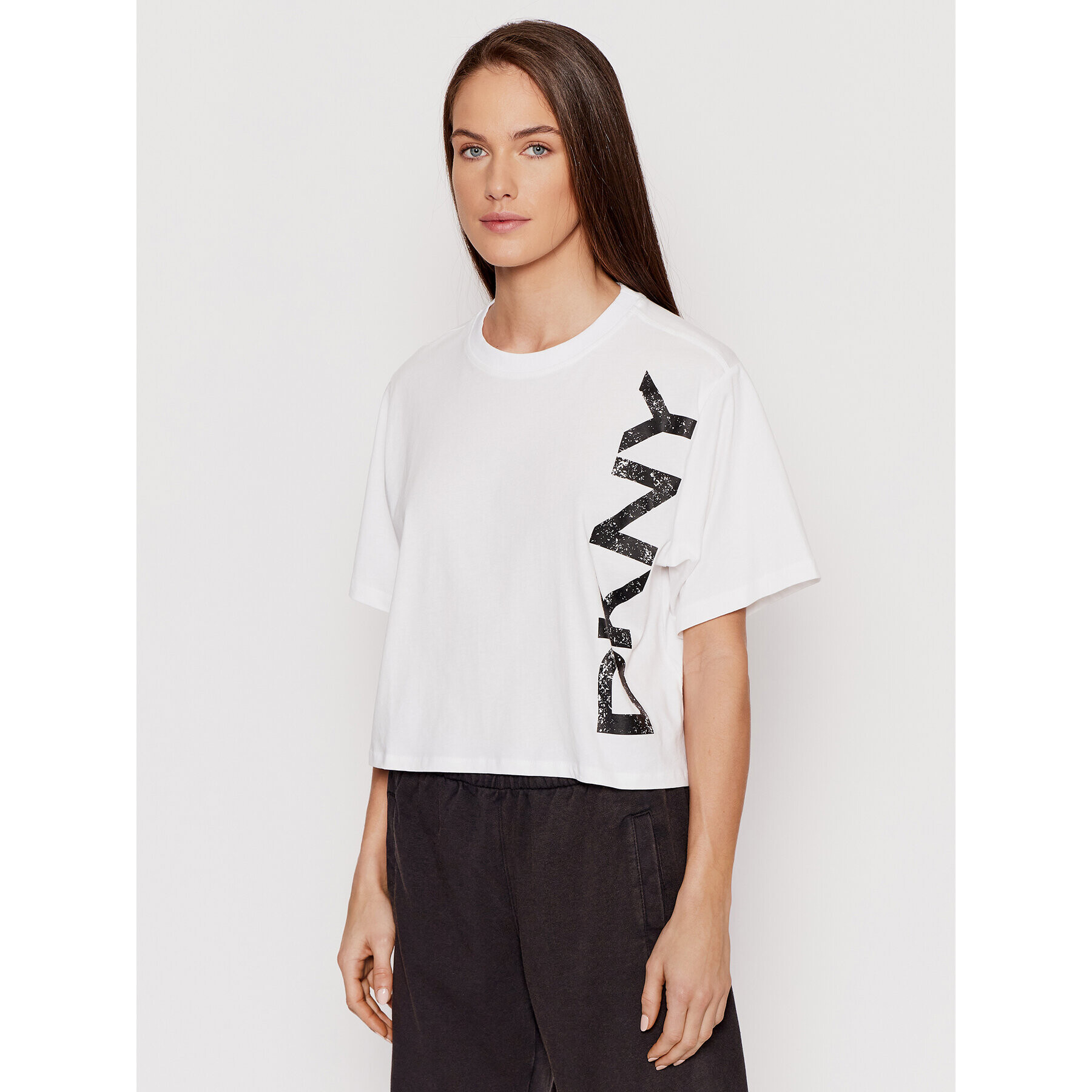 DKNY Sport T-Shirt DP1T8459 Bílá Relaxed Fit - Pepit.cz