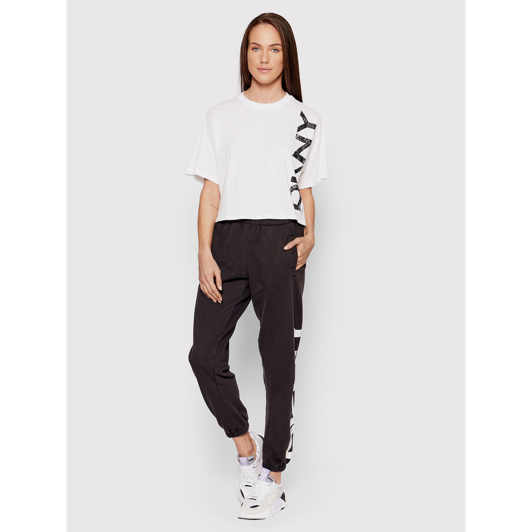 DKNY Sport T-Shirt DP1T8459 Bílá Relaxed Fit - Pepit.cz