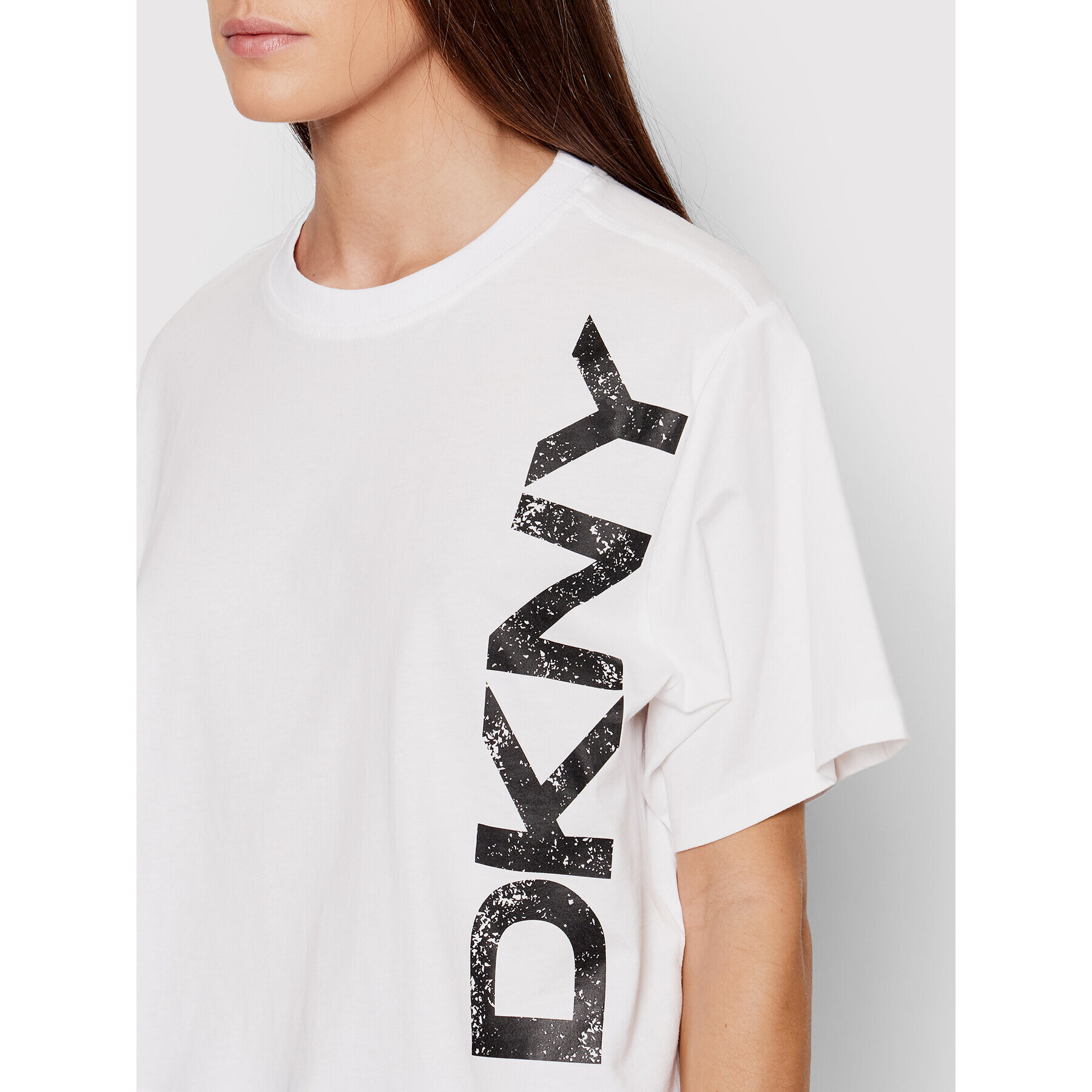 DKNY Sport T-Shirt DP1T8459 Bílá Relaxed Fit - Pepit.cz