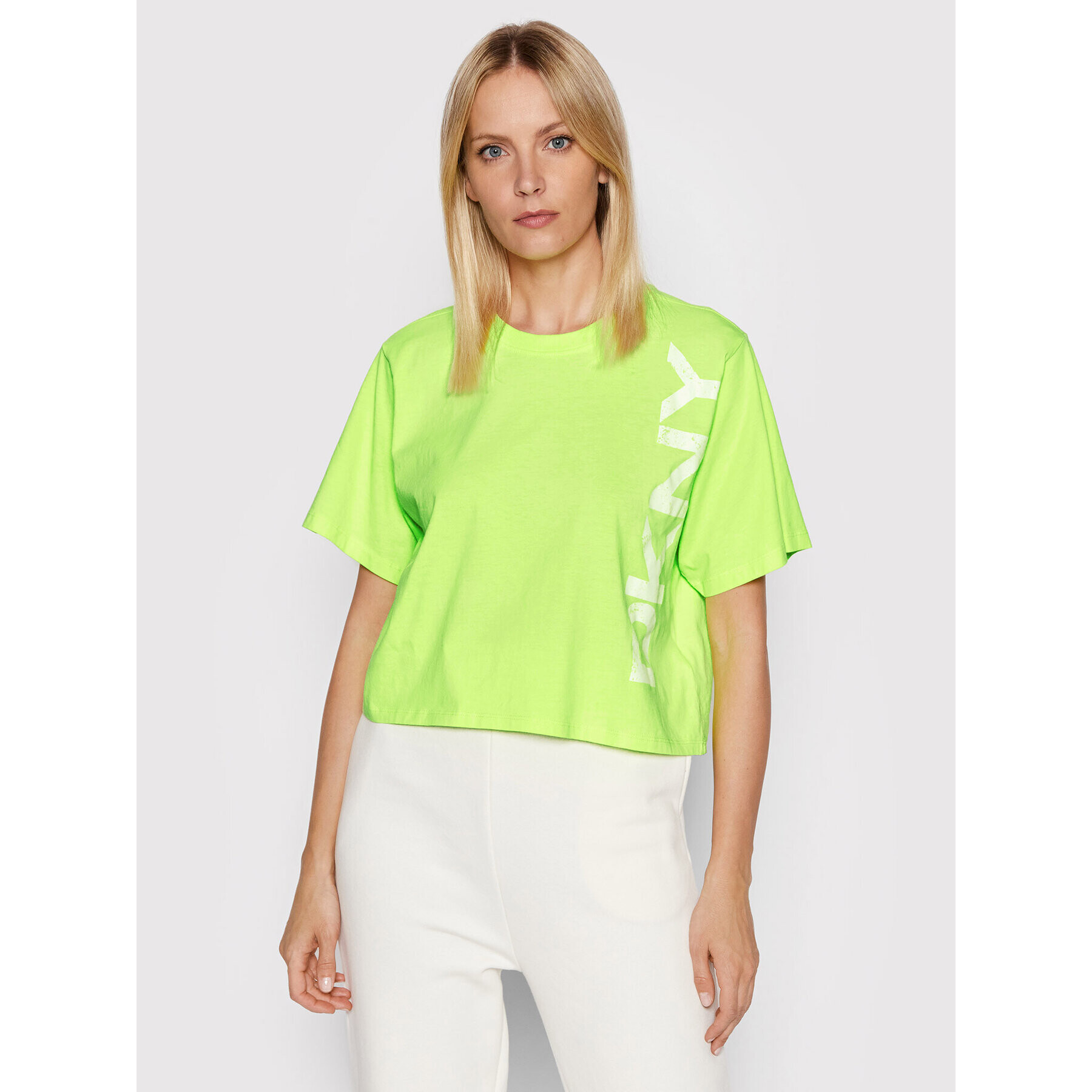 DKNY Sport T-Shirt DP1T8459 Zelená Relaxed Fit - Pepit.cz