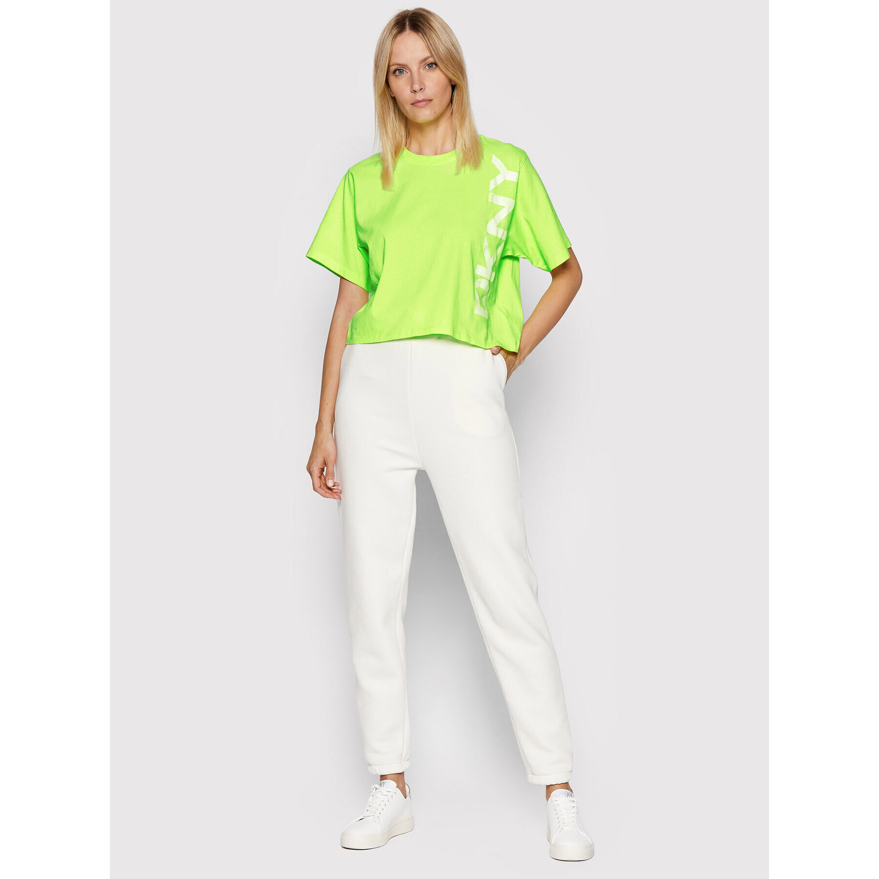 DKNY Sport T-Shirt DP1T8459 Zelená Relaxed Fit - Pepit.cz