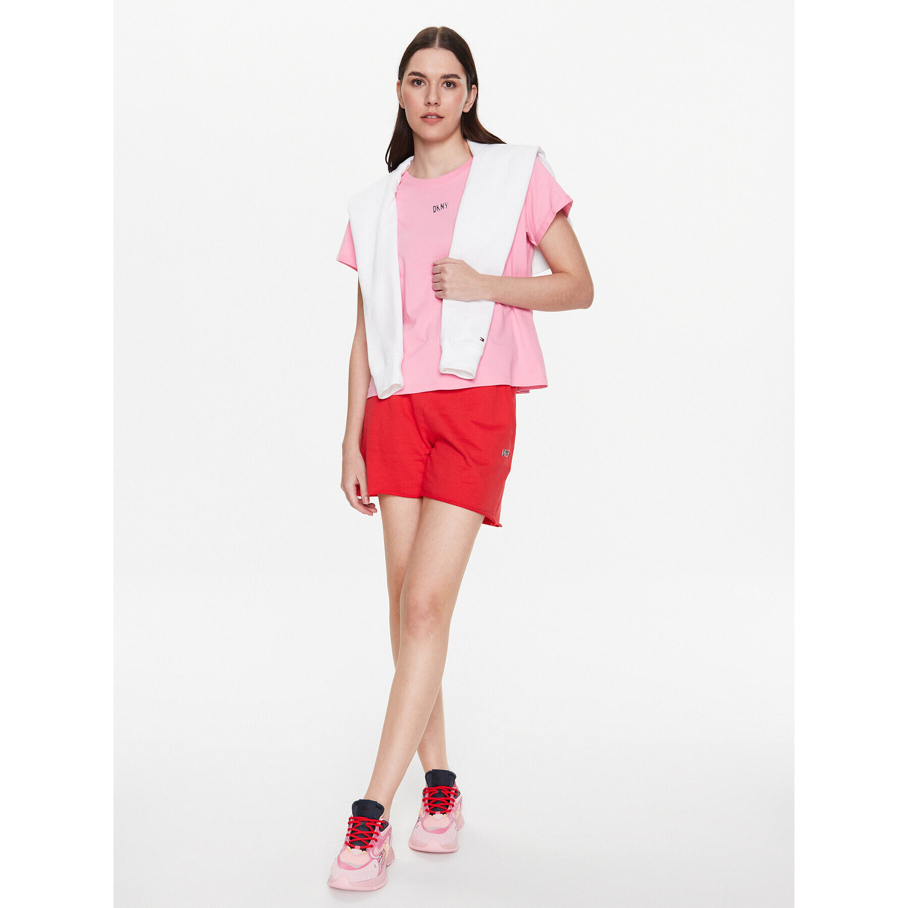 DKNY Sport T-Shirt DP1T8521 Růžová Classic Fit - Pepit.cz