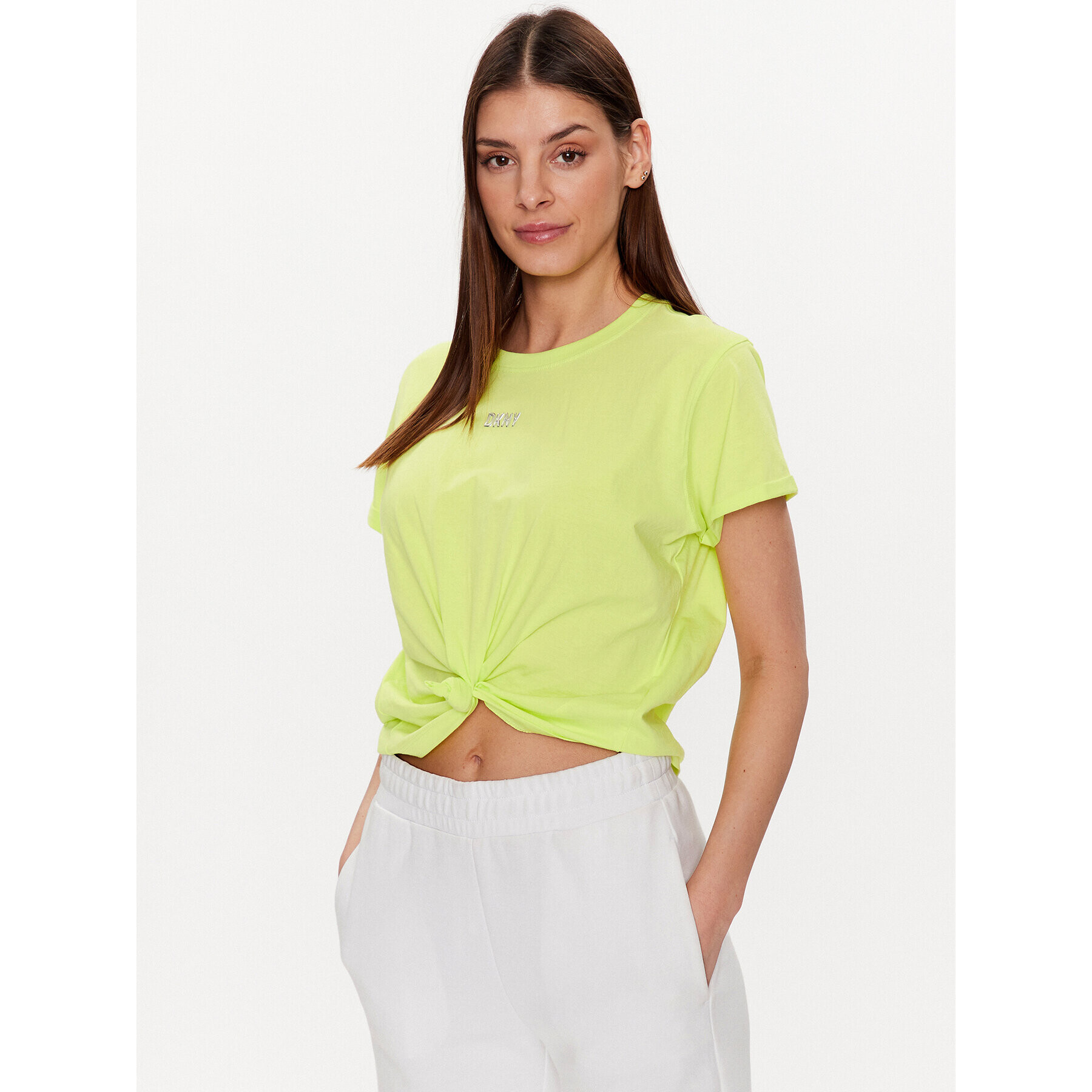 DKNY Sport T-Shirt DP1T8521 Žlutá Classic Fit - Pepit.cz