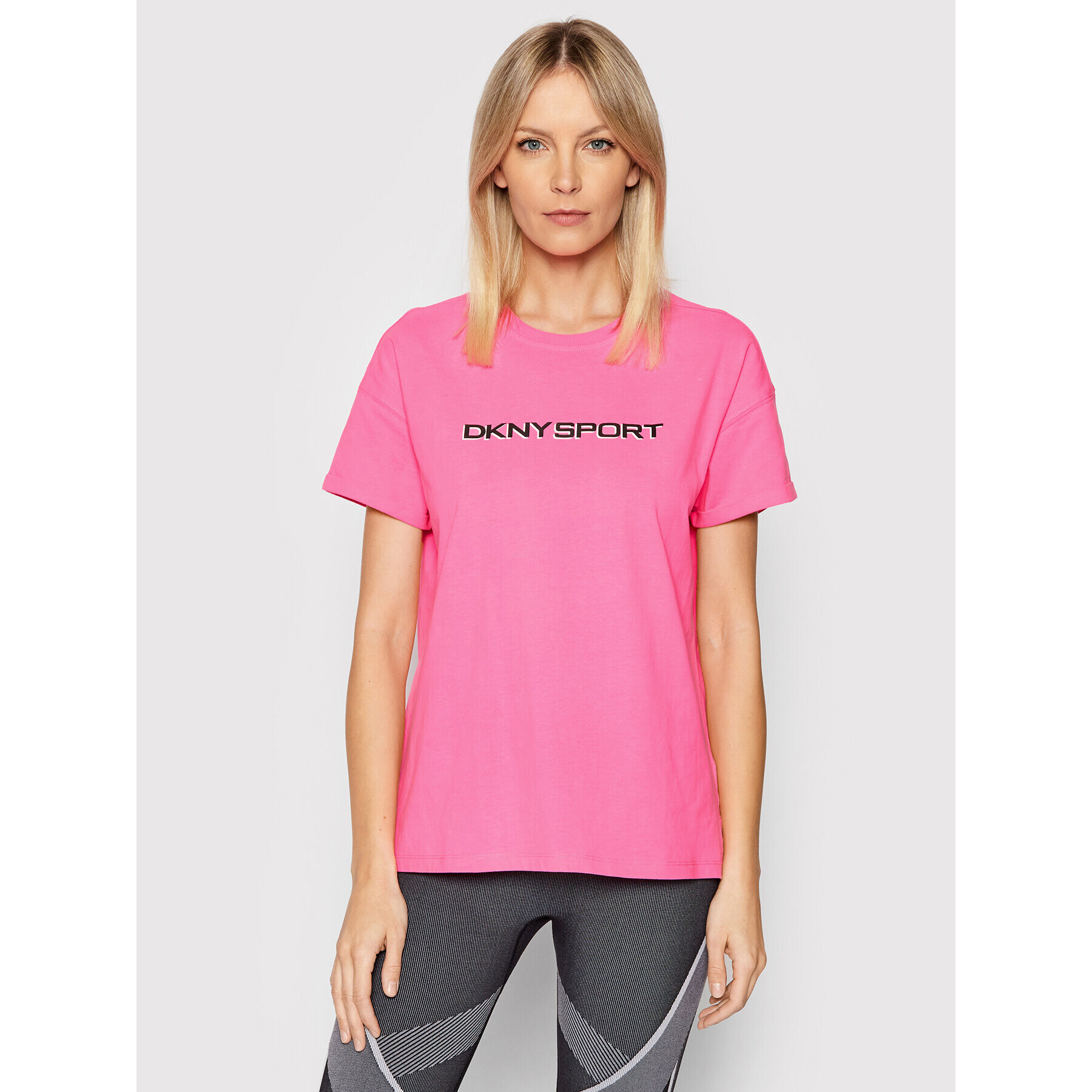 DKNY Sport T-Shirt DP1T8771 Růžová Regular Fit - Pepit.cz