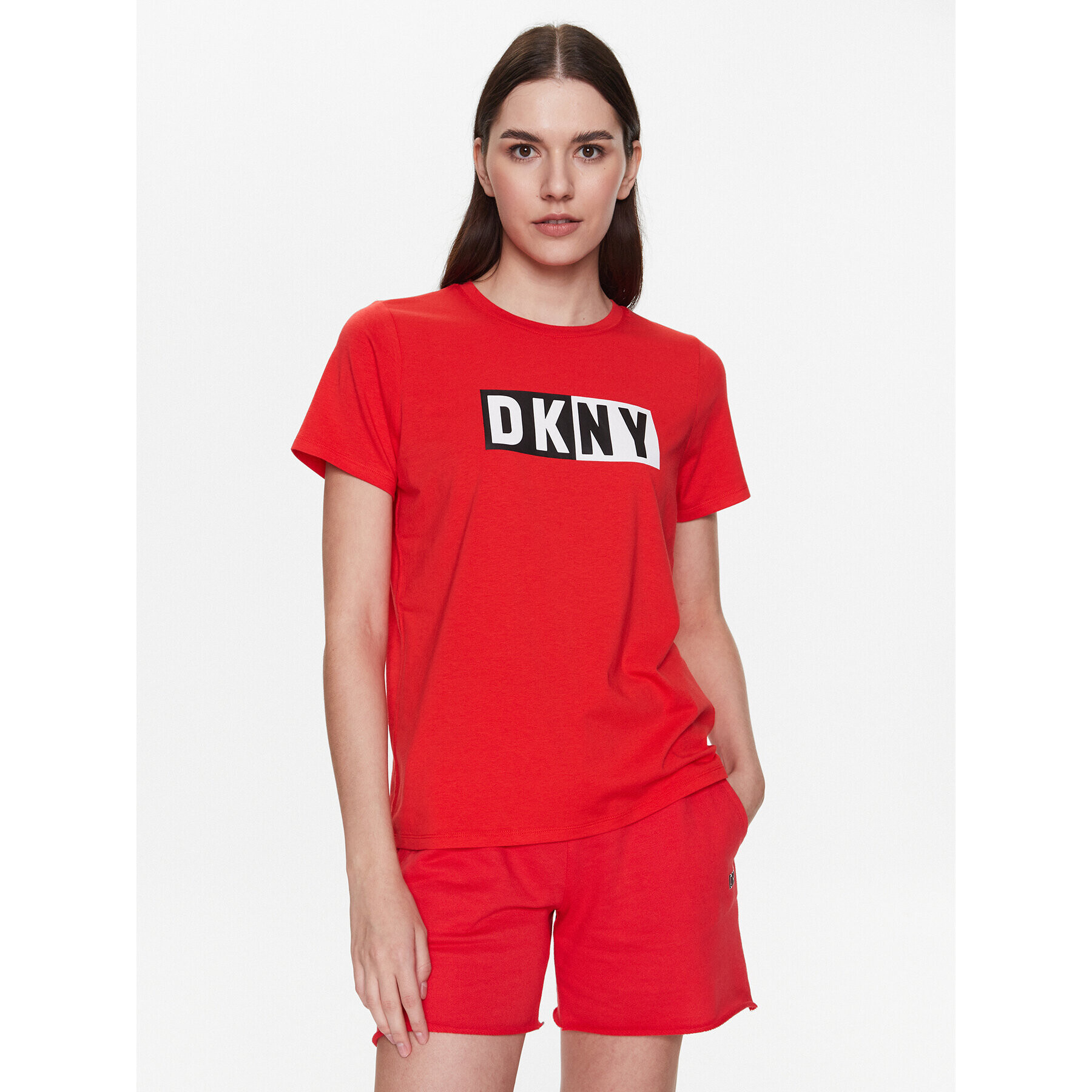 DKNY Sport T-Shirt DP2T5894 Červená Classic Fit - Pepit.cz