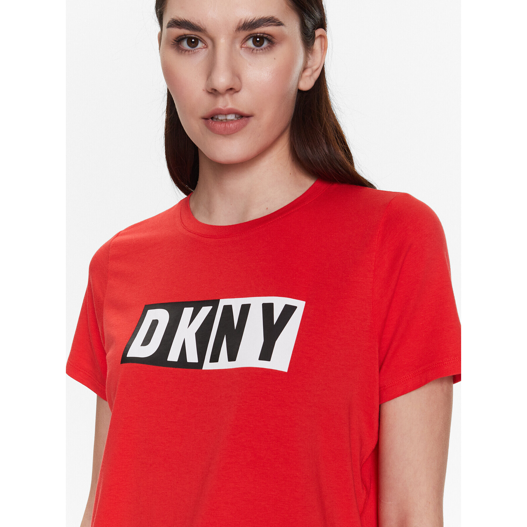 DKNY Sport T-Shirt DP2T5894 Červená Classic Fit - Pepit.cz