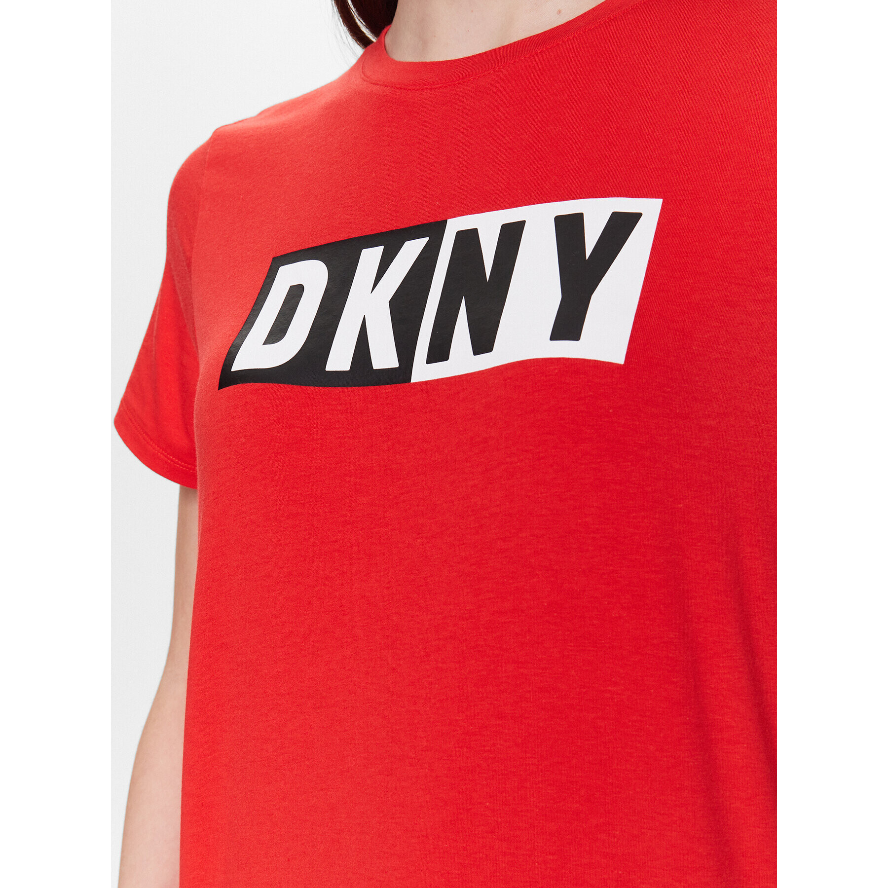 DKNY Sport T-Shirt DP2T5894 Červená Classic Fit - Pepit.cz