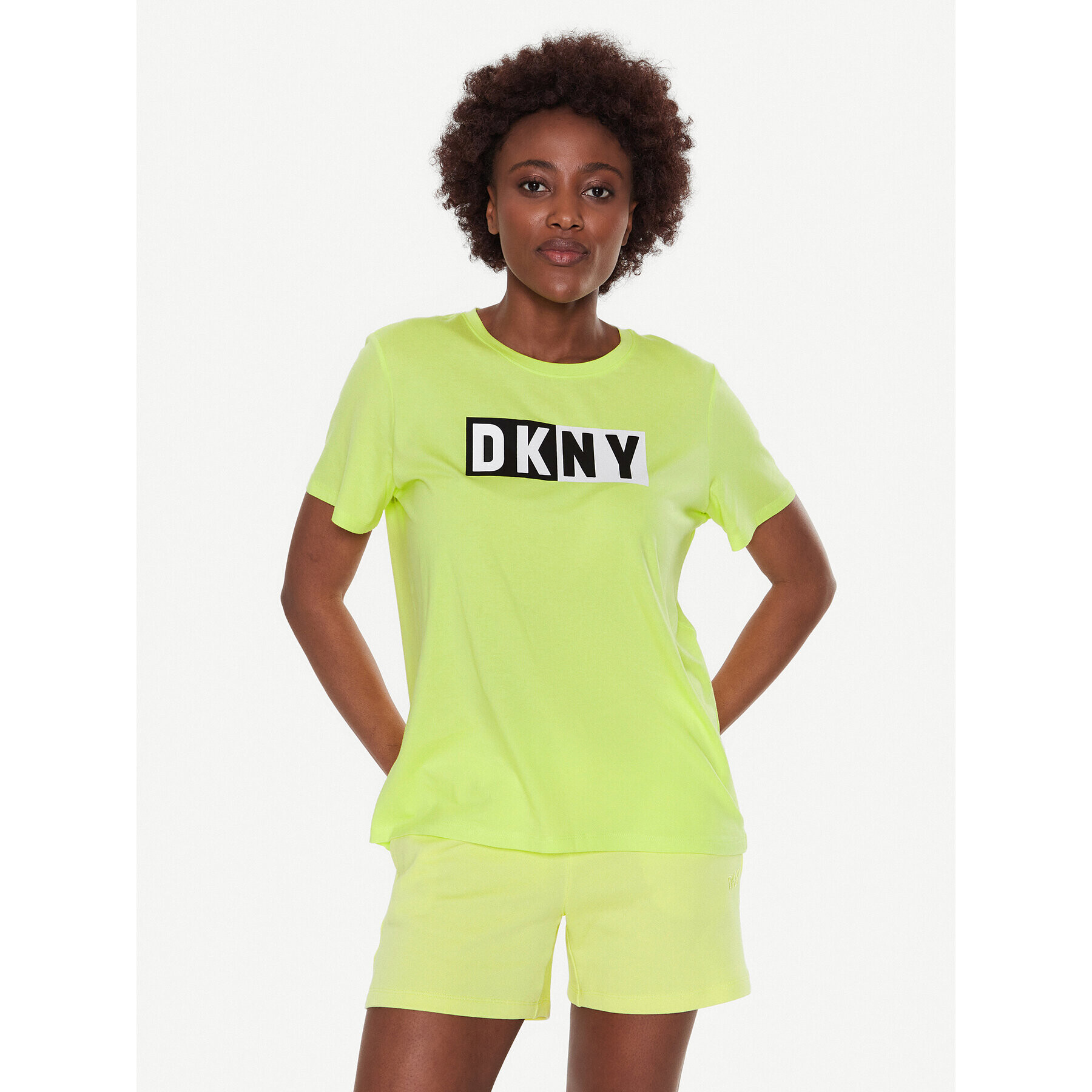 DKNY Sport T-Shirt DP2T5894 Žlutá Classic Fit - Pepit.cz