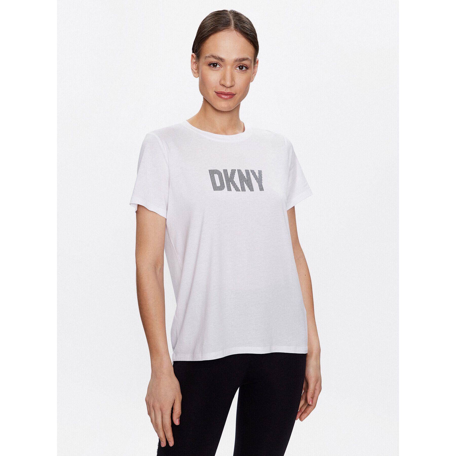 DKNY Sport T-Shirt DP2T6749 Bílá Classic Fit - Pepit.cz