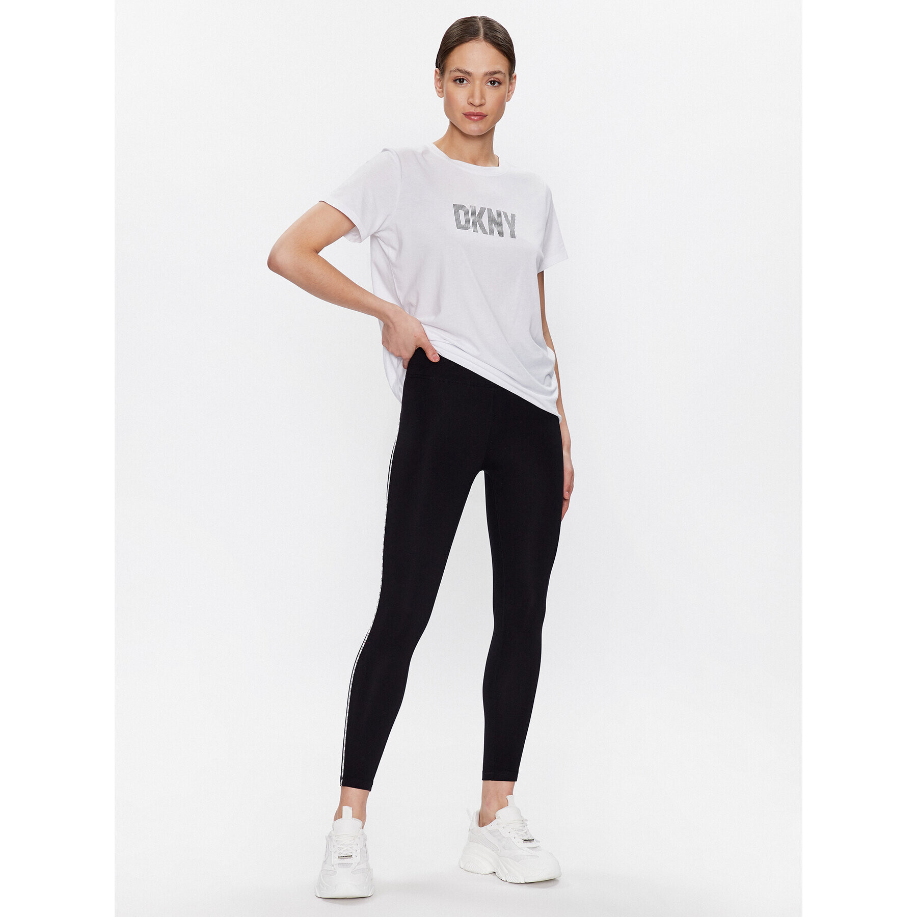 DKNY Sport T-Shirt DP2T6749 Bílá Classic Fit - Pepit.cz