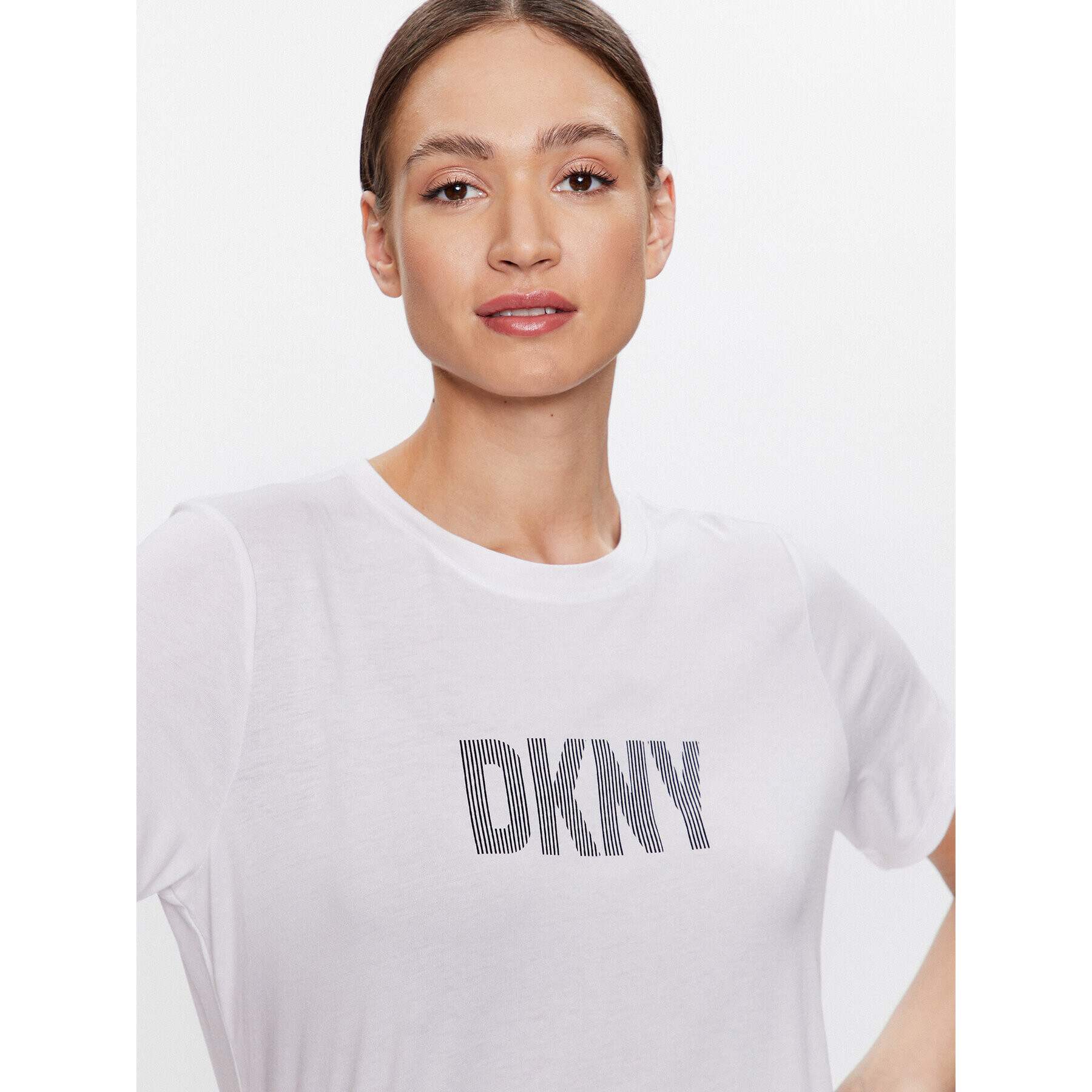 DKNY Sport T-Shirt DP2T6749 Bílá Classic Fit - Pepit.cz