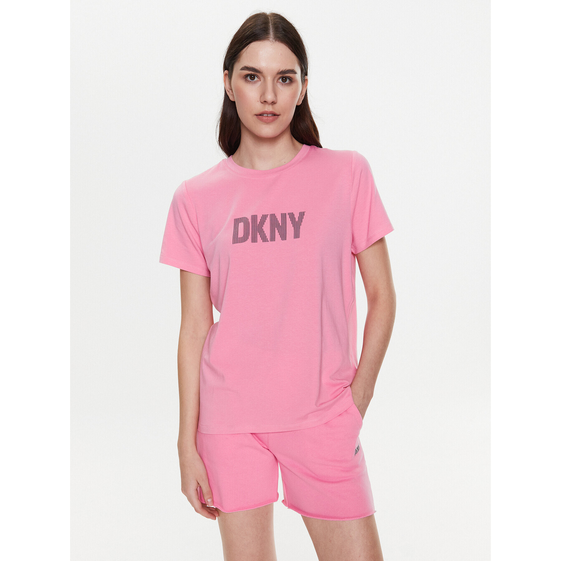 DKNY Sport T-Shirt DP2T6749 Růžová Classic Fit - Pepit.cz