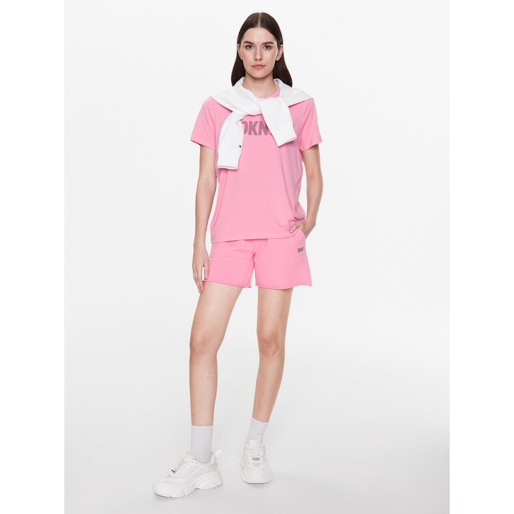 DKNY Sport T-Shirt DP2T6749 Růžová Classic Fit - Pepit.cz