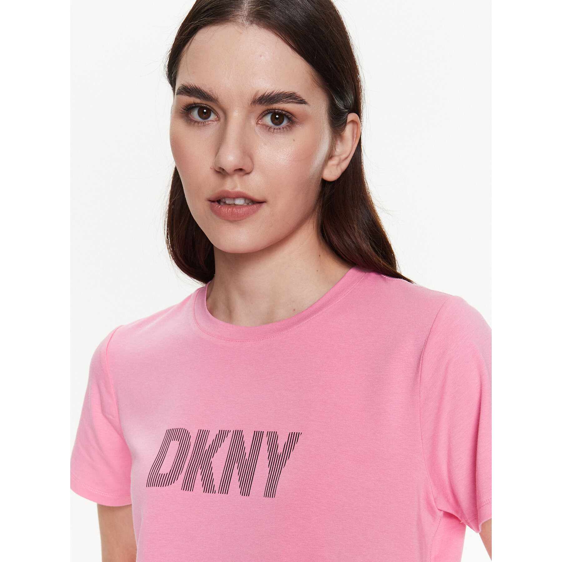 DKNY Sport T-Shirt DP2T6749 Růžová Classic Fit - Pepit.cz