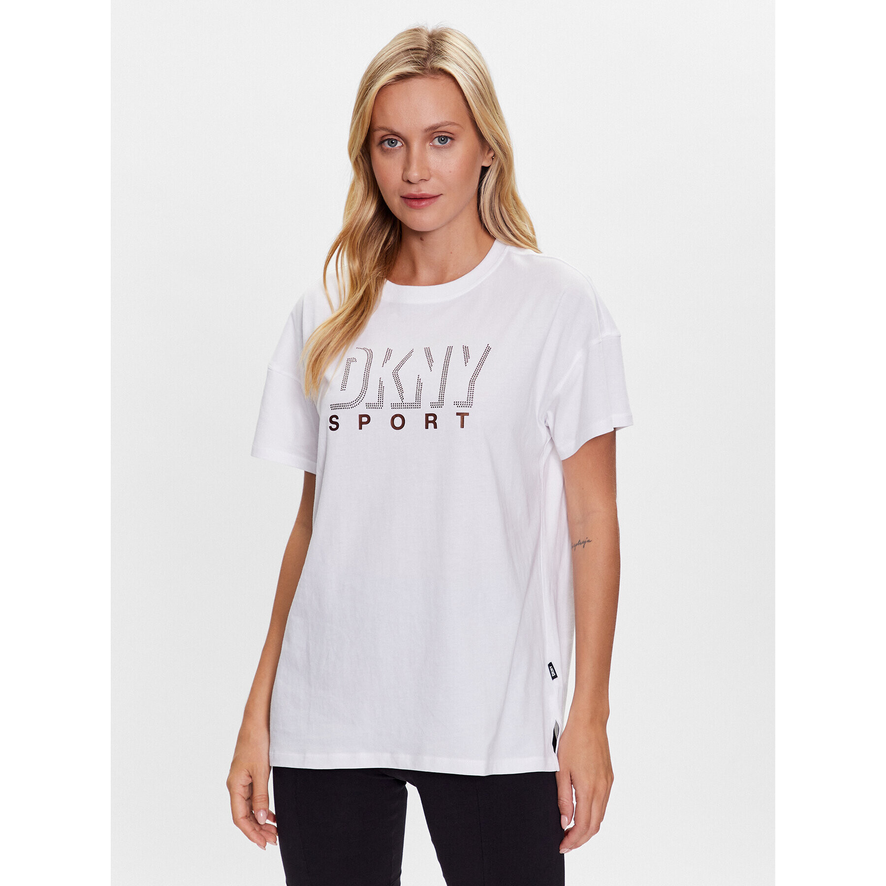 DKNY Sport T-Shirt DP2T9148 Bílá Classic Fit - Pepit.cz