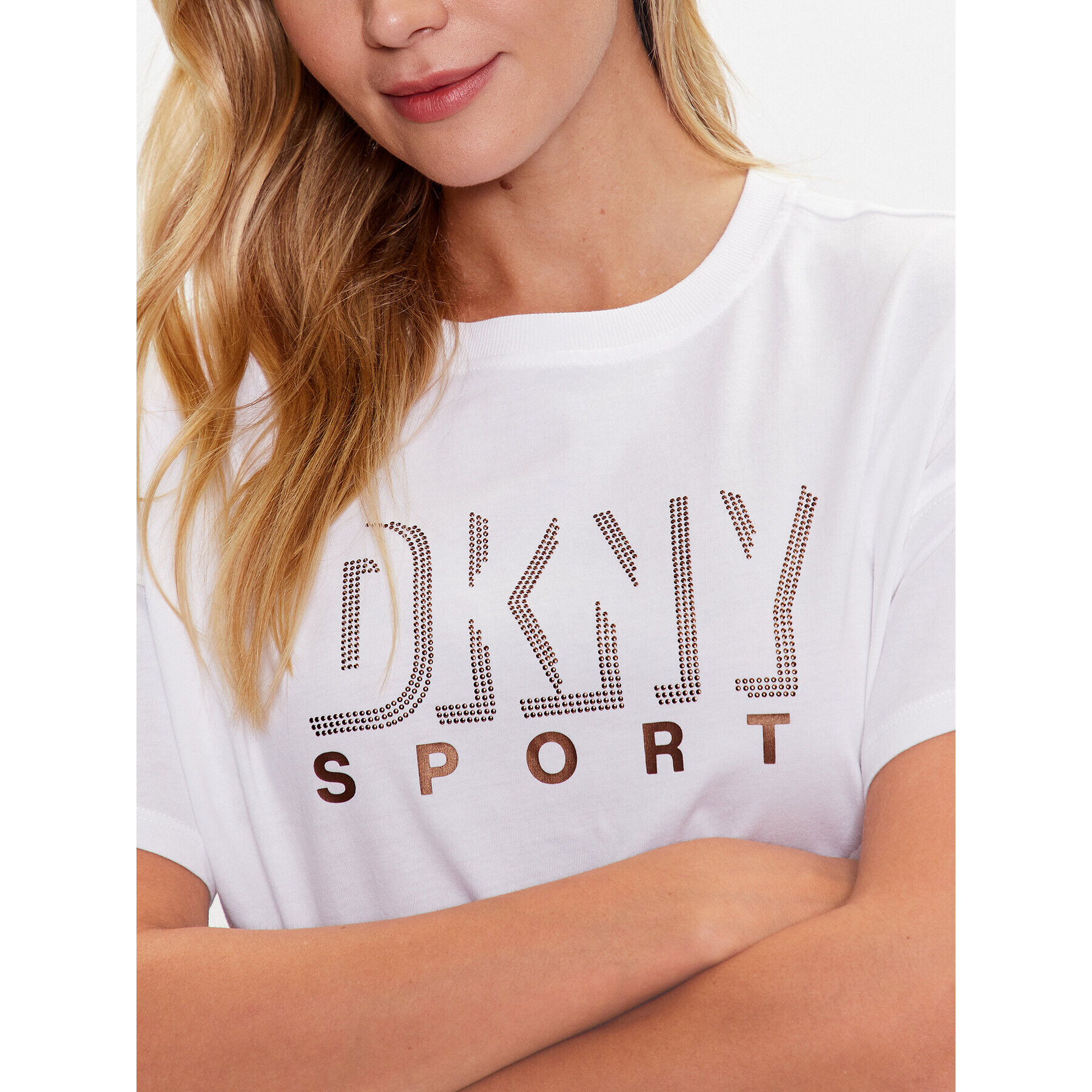 DKNY Sport T-Shirt DP2T9148 Bílá Classic Fit - Pepit.cz