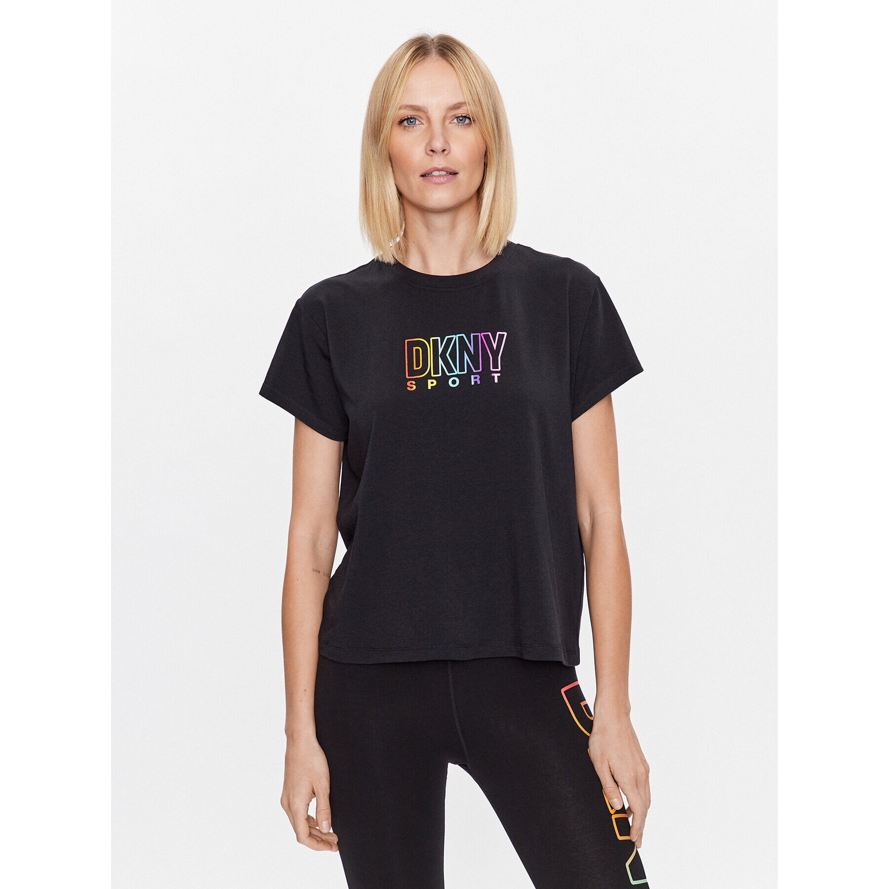 DKNY Sport T-Shirt DP3T8782 Černá Classic Fit - Pepit.cz