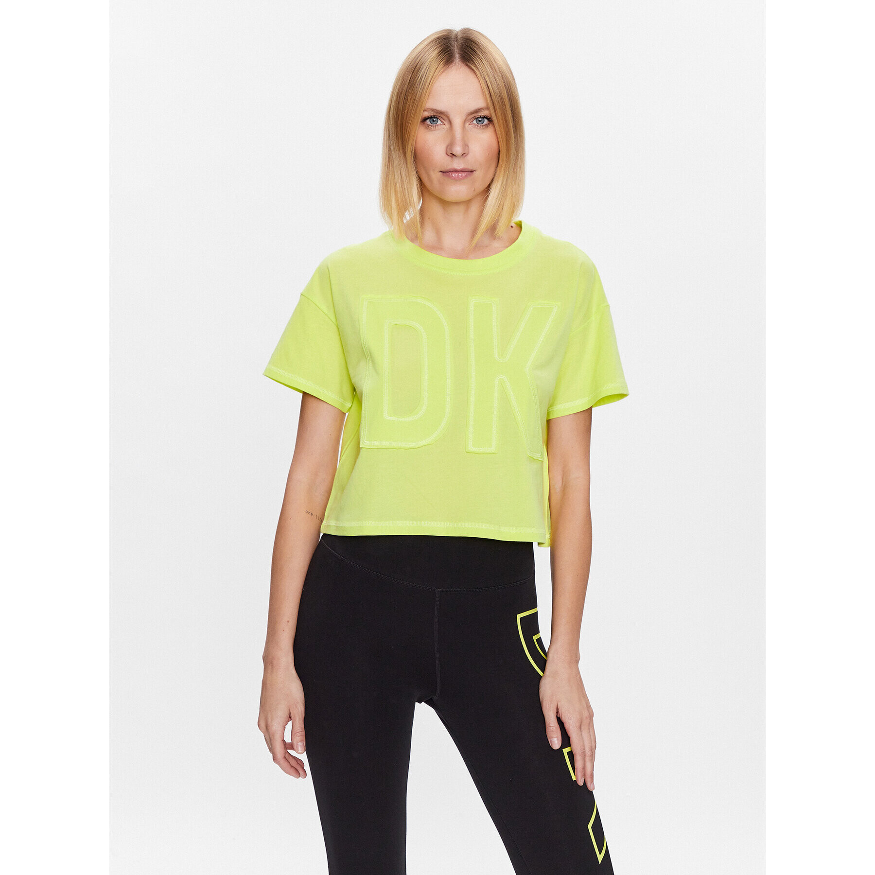 DKNY Sport T-Shirt DP3T9218 Žlutá Classic Fit - Pepit.cz