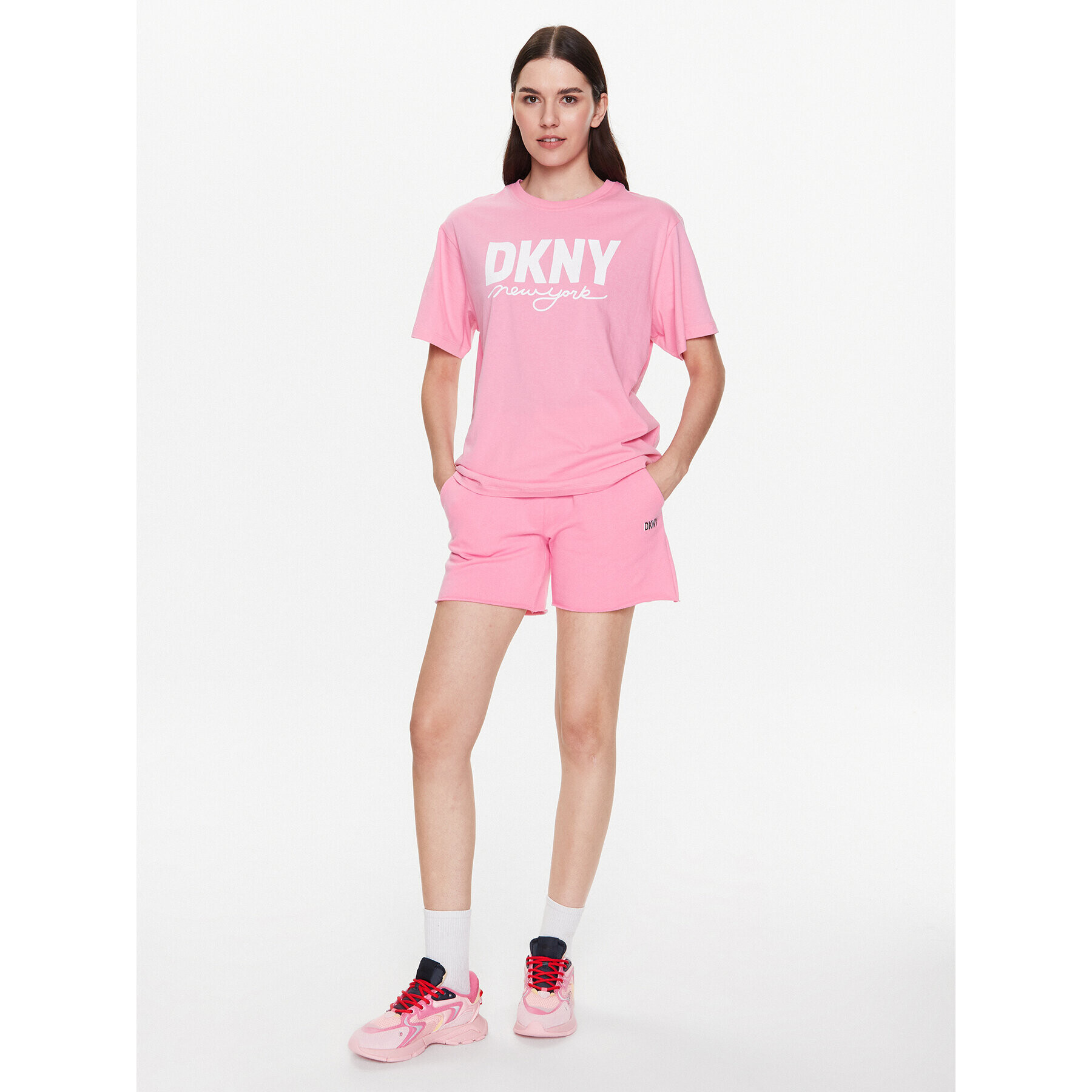 DKNY Sport T-Shirt DP3T9323 Růžová Classic Fit - Pepit.cz