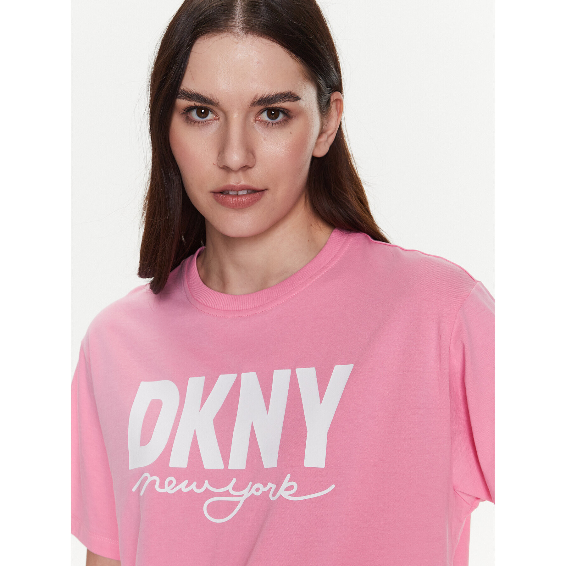 DKNY Sport T-Shirt DP3T9323 Růžová Classic Fit - Pepit.cz