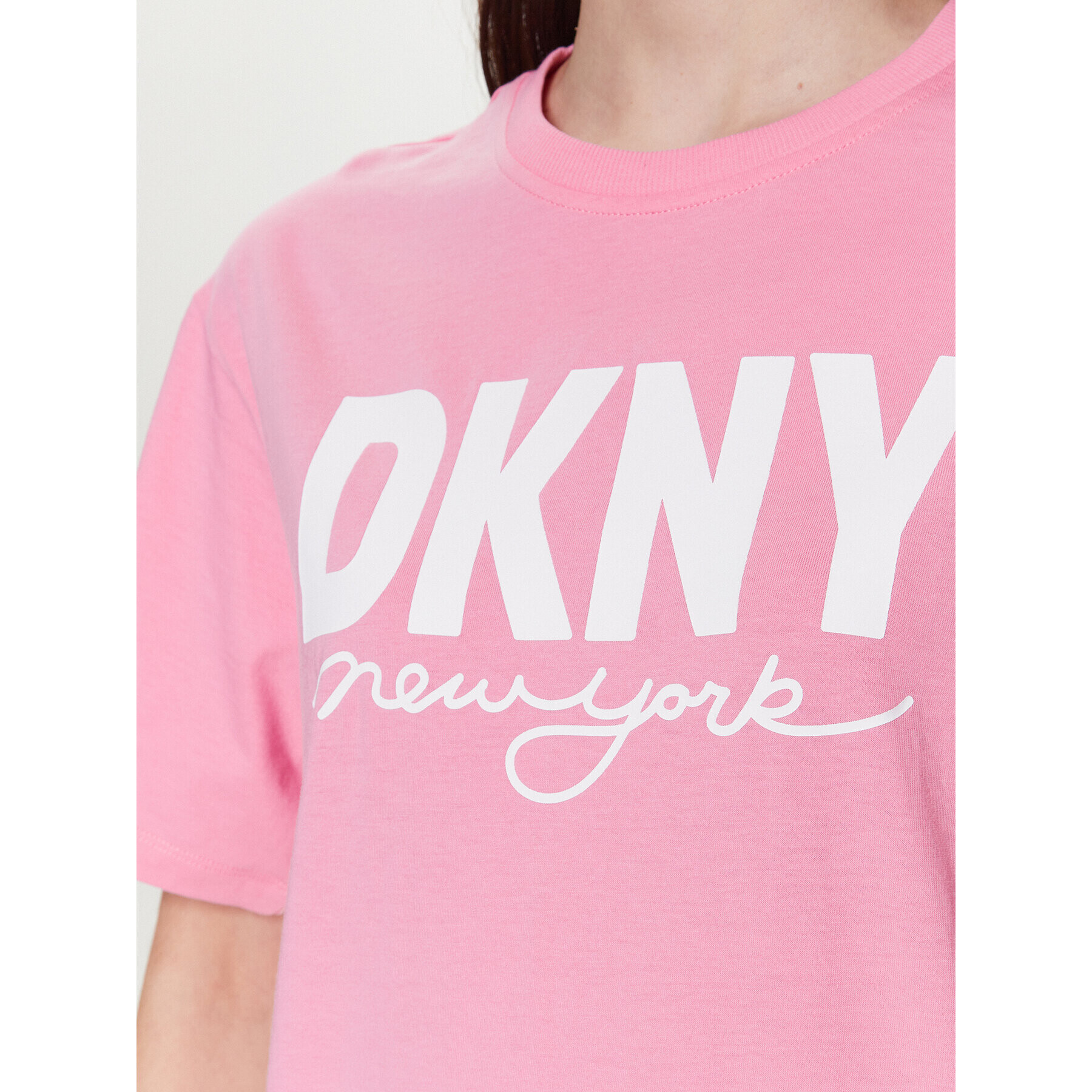 DKNY Sport T-Shirt DP3T9323 Růžová Classic Fit - Pepit.cz