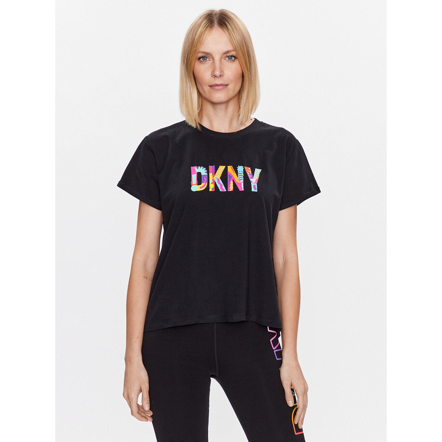 DKNY Sport T-Shirt DP3T9363 Černá Classic Fit - Pepit.cz