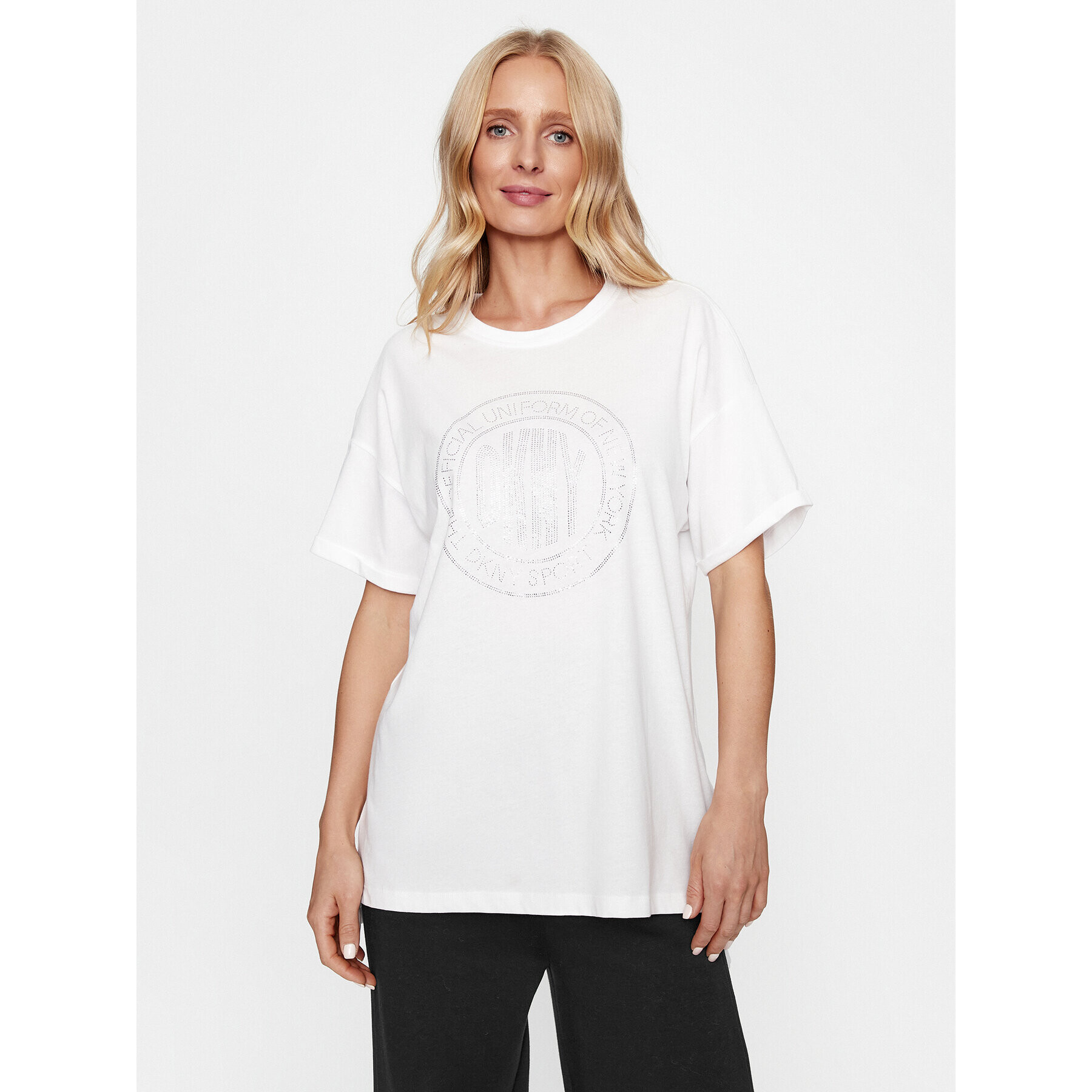 DKNY Sport T-Shirt DP3T9445 Bílá Regular Fit - Pepit.cz