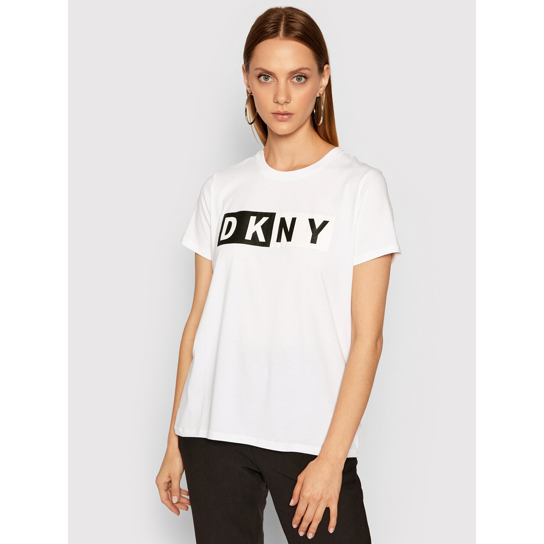 DKNY Sport T-Shirt DP8T5894 Bílá Regular Fit - Pepit.cz