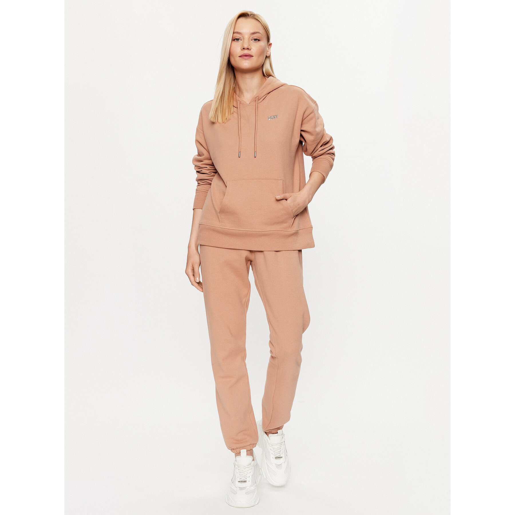 DKNY Sport Teplákové kalhoty DP2P3114 Hnědá Regular Fit - Pepit.cz