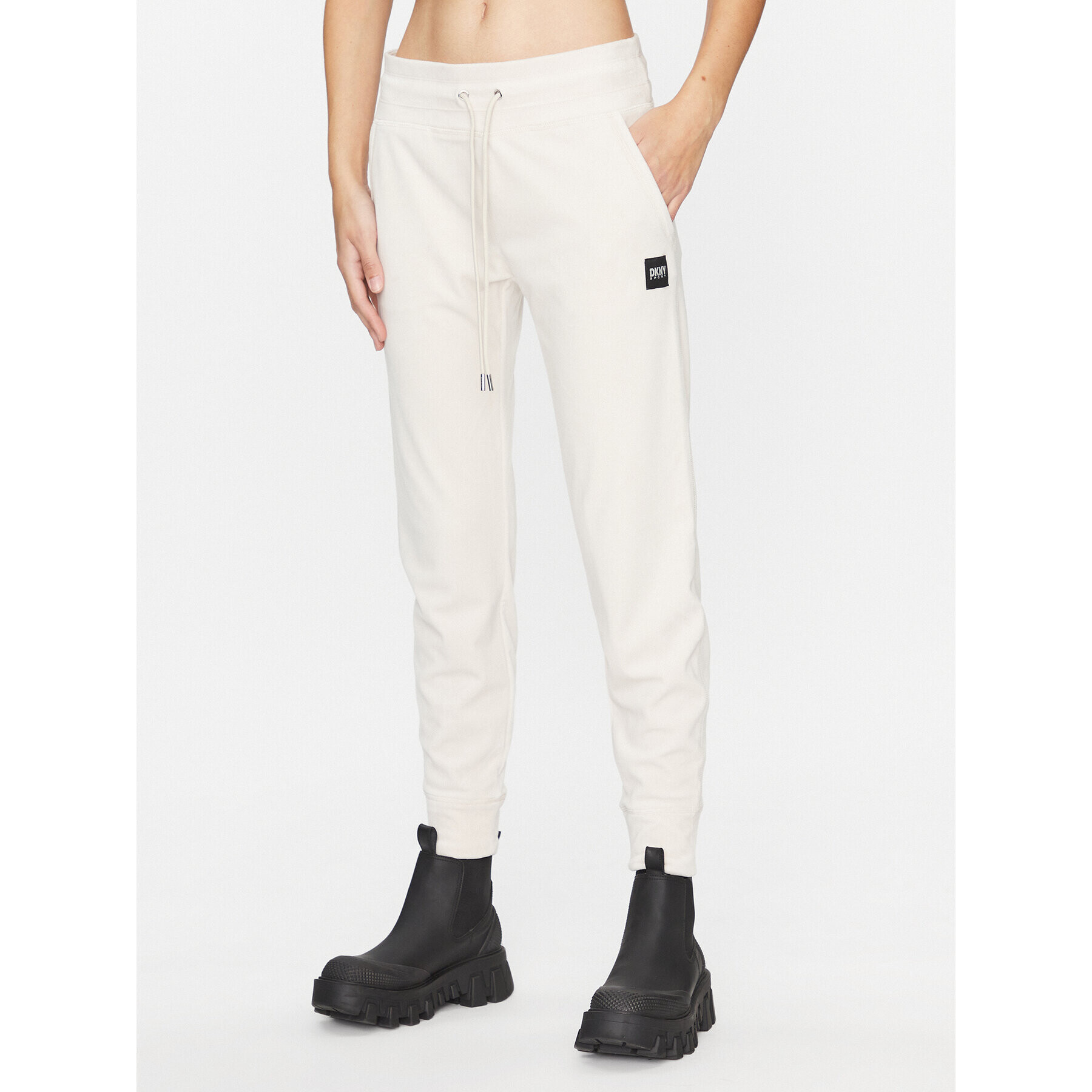 DKNY Sport Teplákové kalhoty DP3P1854 Béžová Regular Fit - Pepit.cz