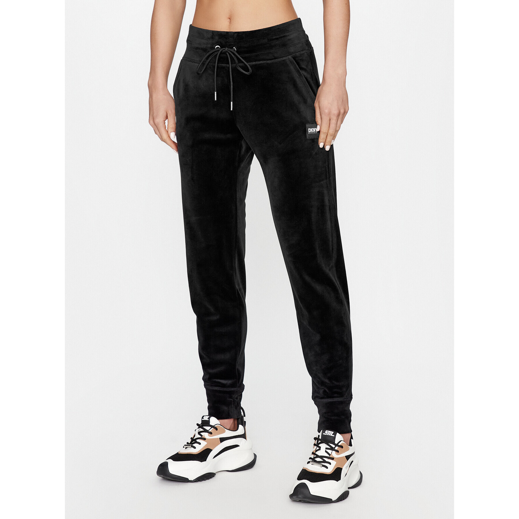 DKNY Sport Teplákové kalhoty DP3P1854 Černá Regular Fit - Pepit.cz