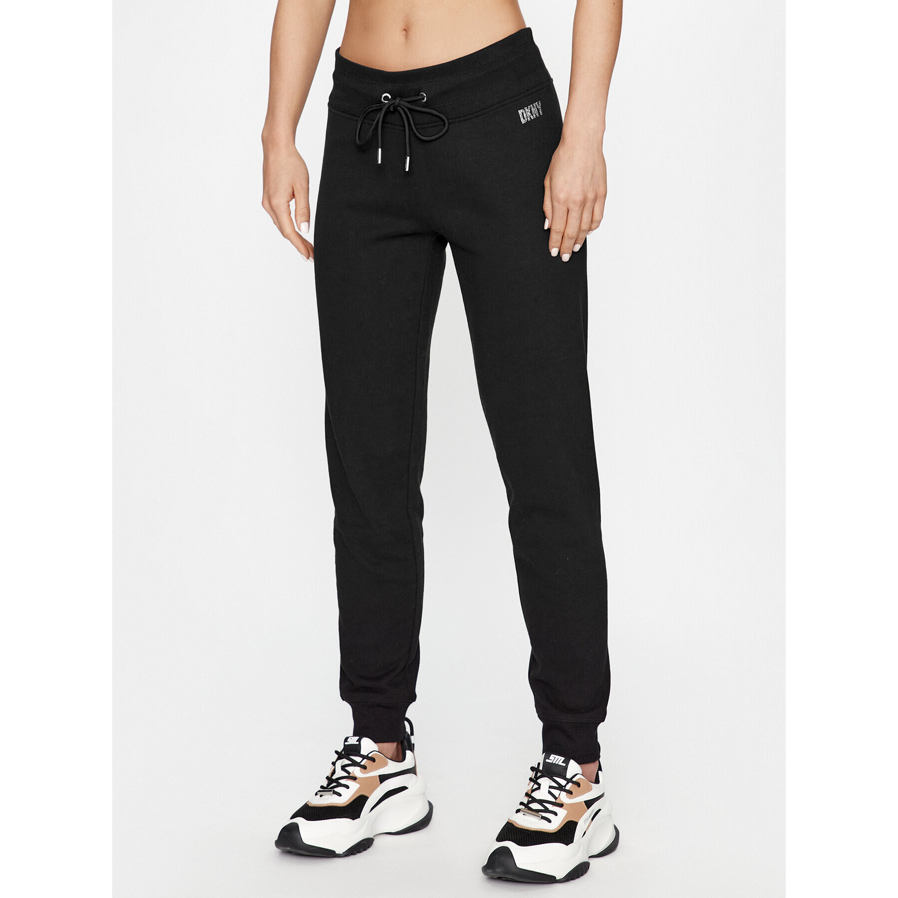 DKNY Sport Teplákové kalhoty DP3P3322 Černá Regular Fit - Pepit.cz