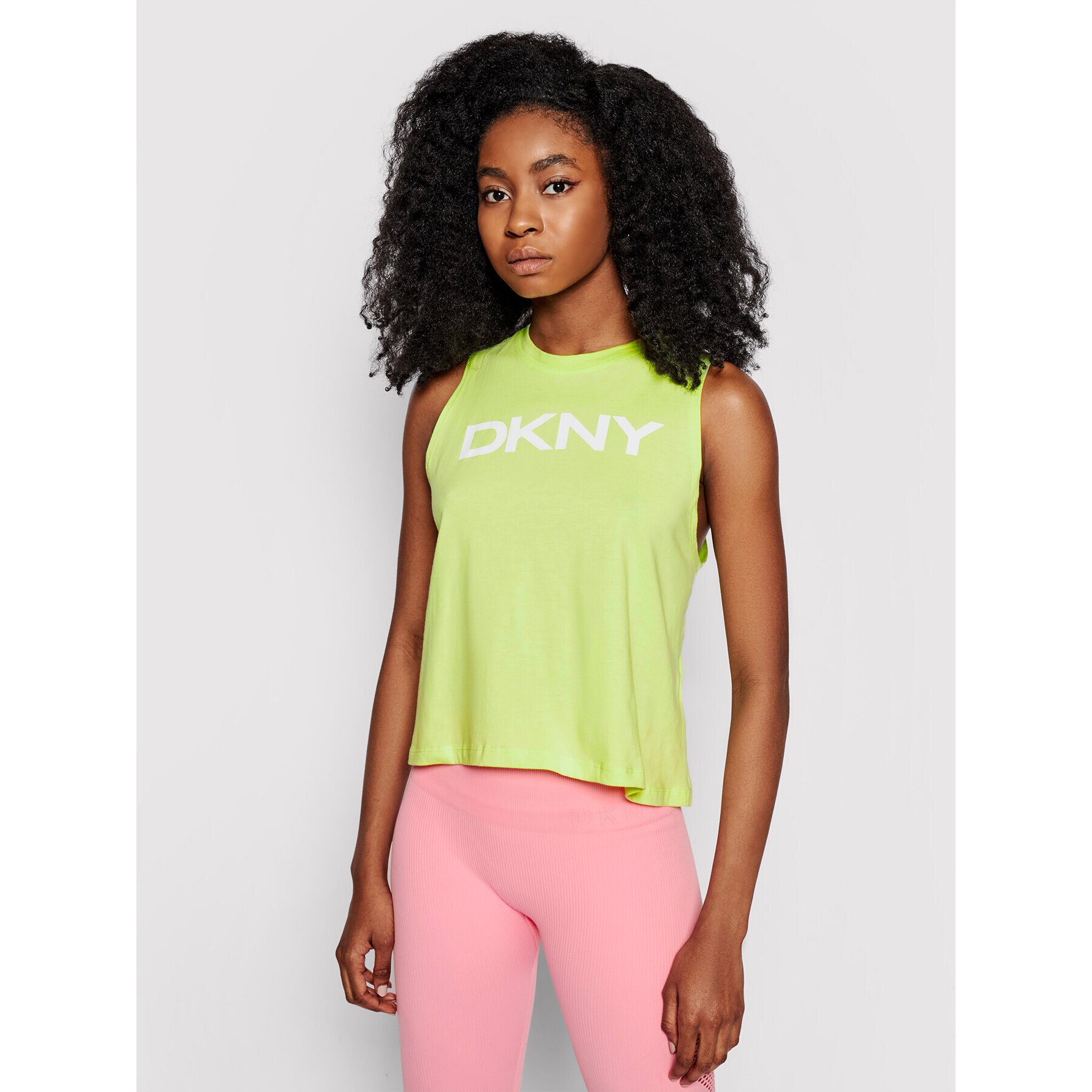 DKNY Sport Top DP1T8084 Zelená Relaxed Fit - Pepit.cz