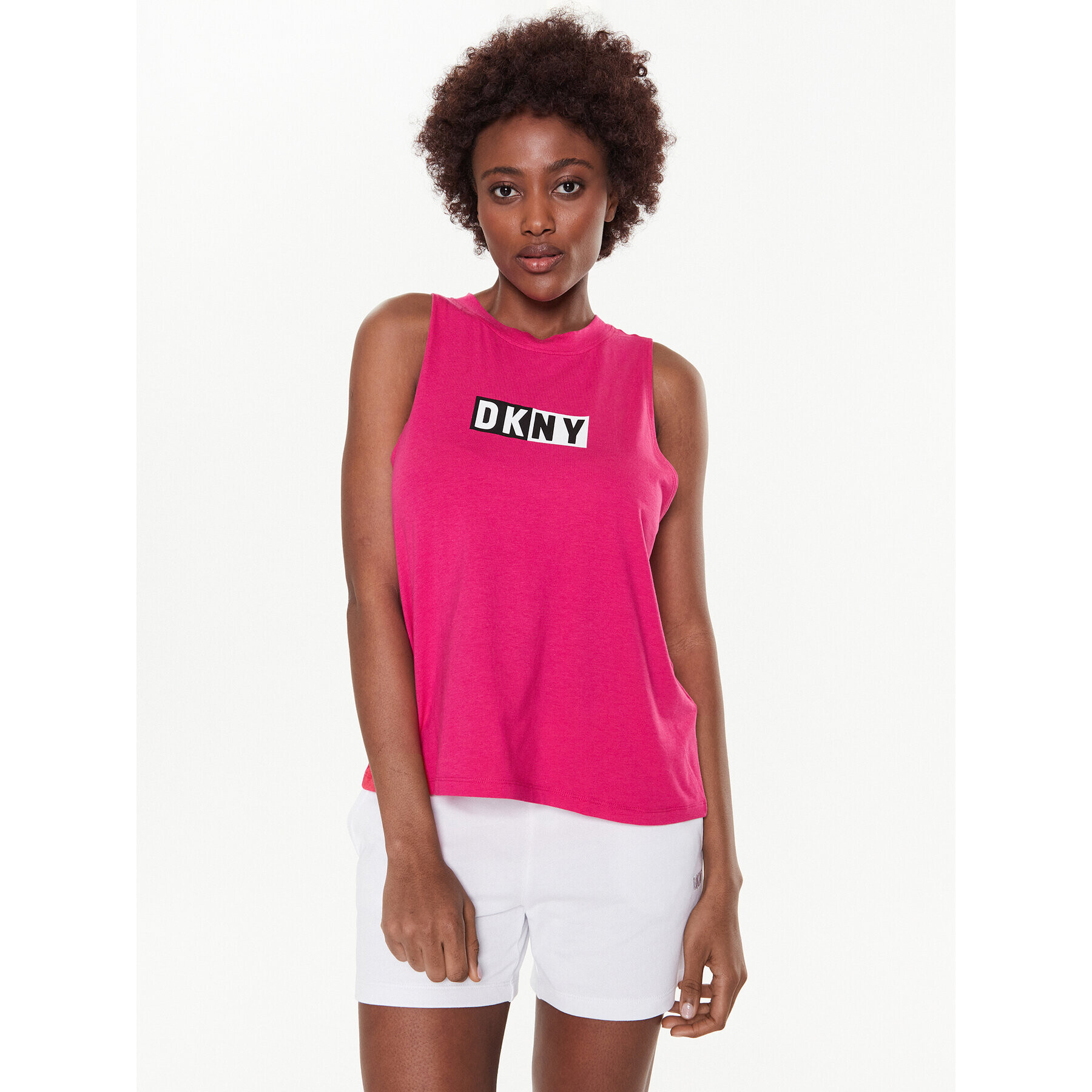 DKNY Sport Top DP2T5892 Bordó Classic Fit - Pepit.cz